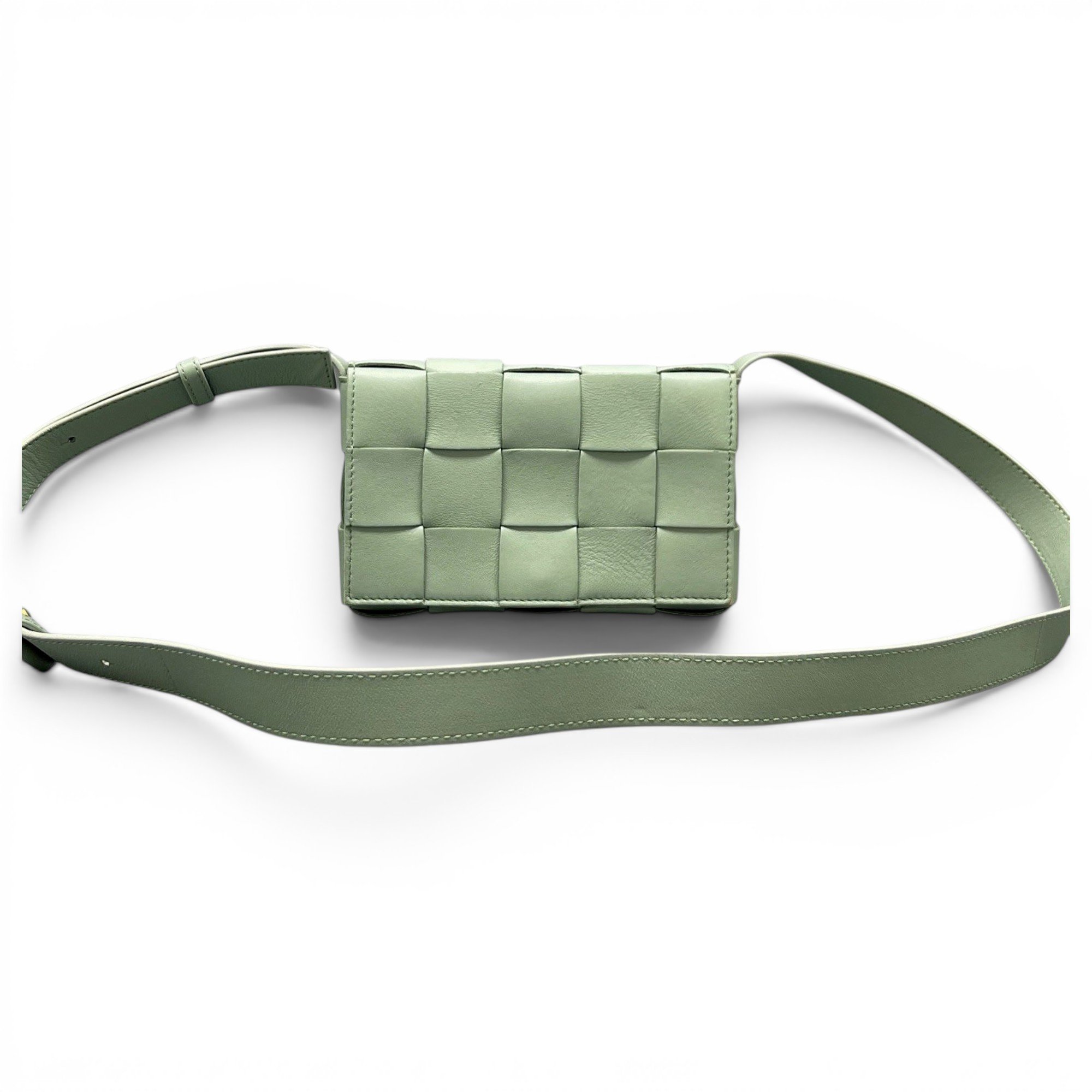 Cassette leather crossbody bag