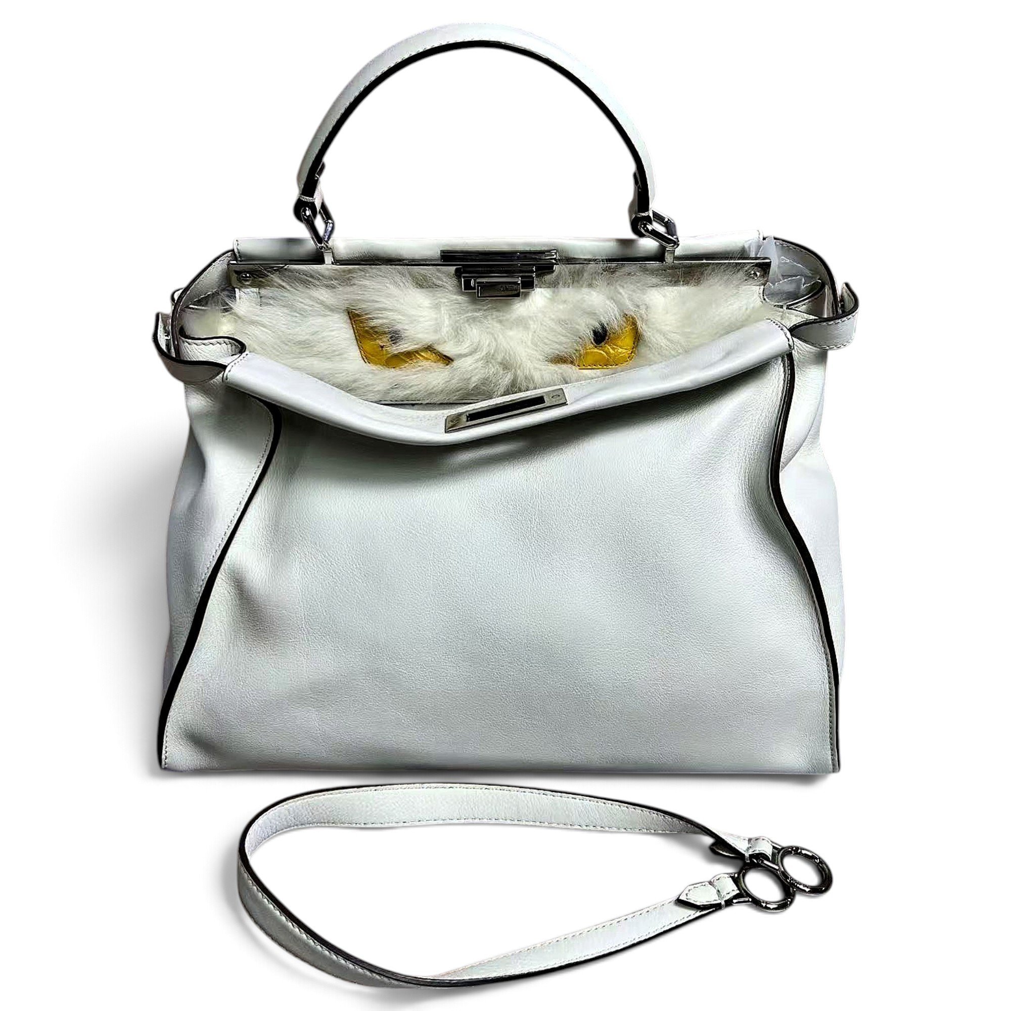Peekaboo leather handbag