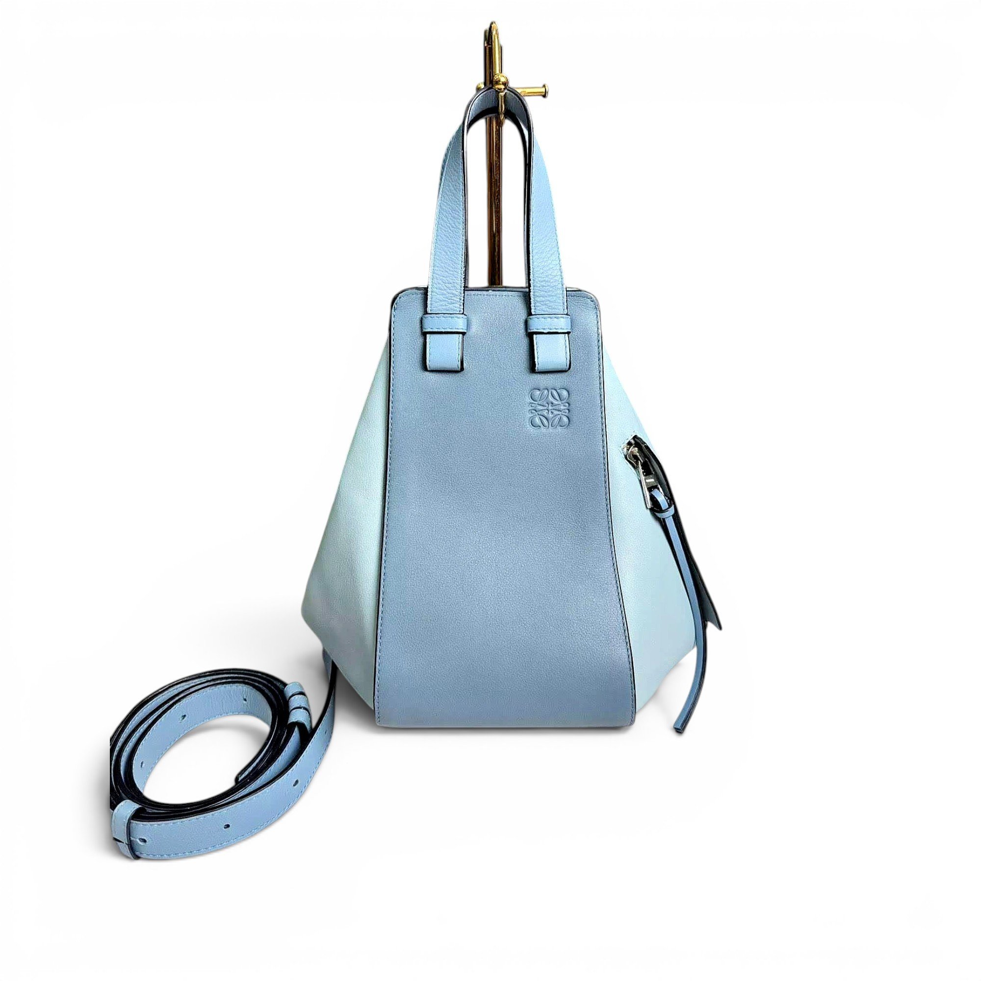 Hammock leather handbag
