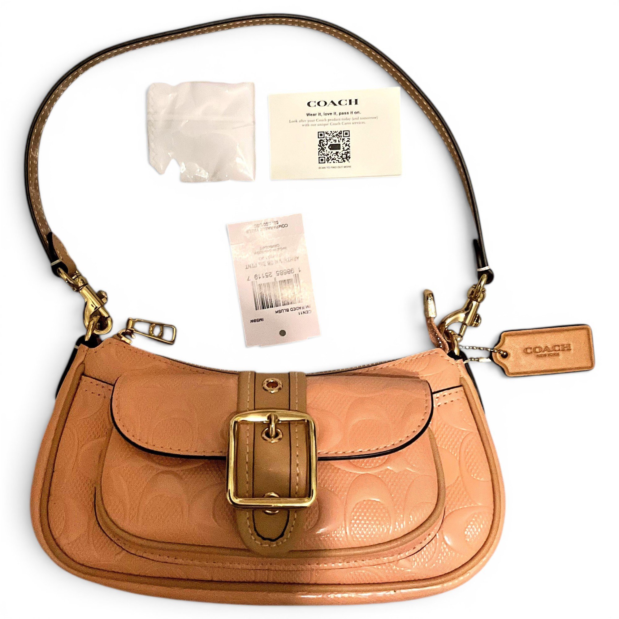 Patent leather handbag
