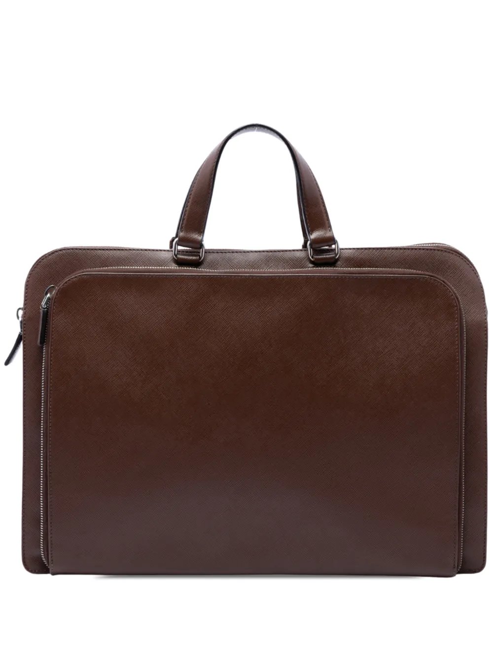 2013-2026 Saffiano Cuir Travel Front Zip Pocket Briefcase business bag