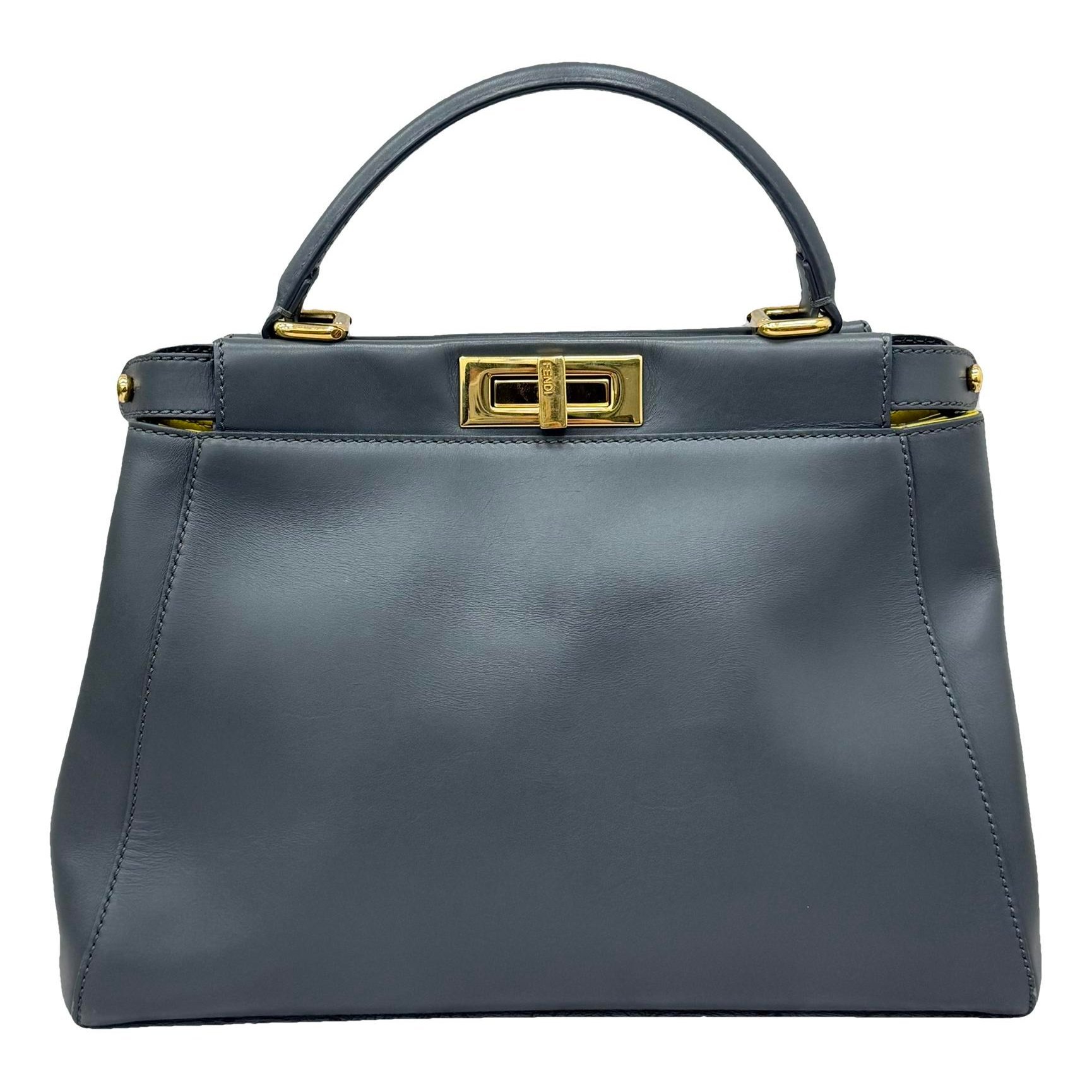 Peekaboo leather handbag