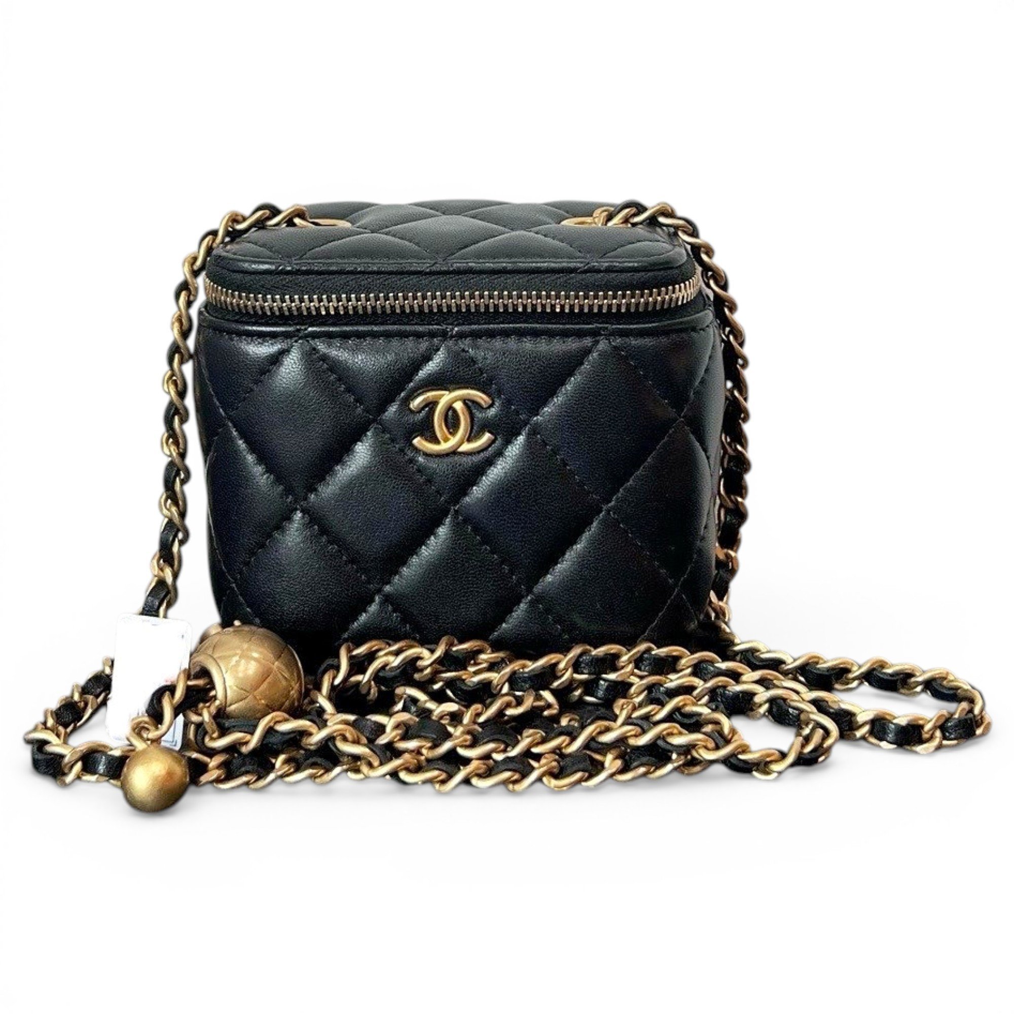 Trendy CC Vanity leather handbag