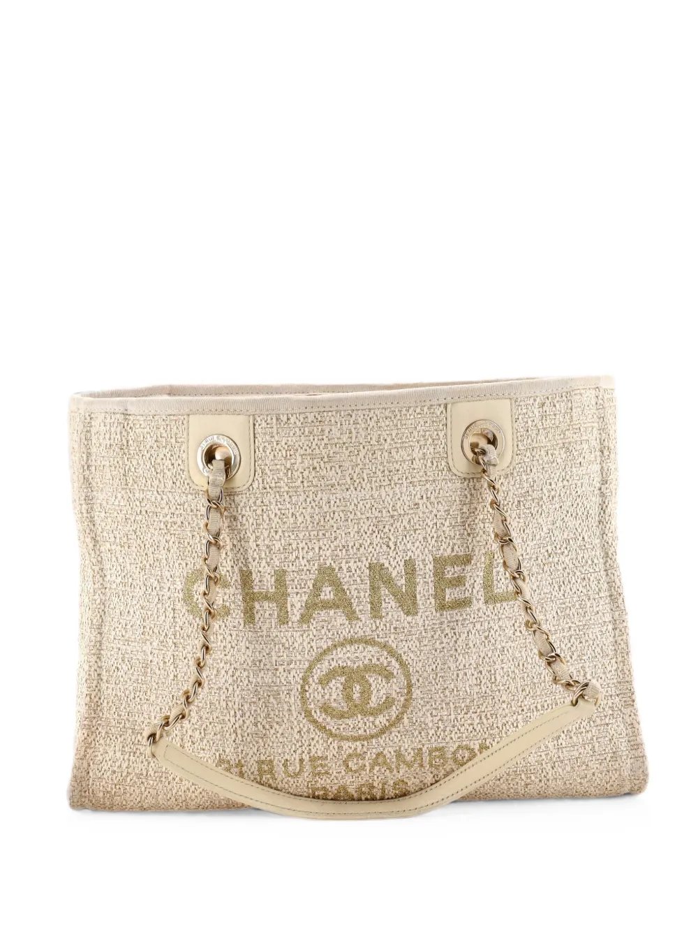 Deauville Raffia with Glitter Detail Small tote bag