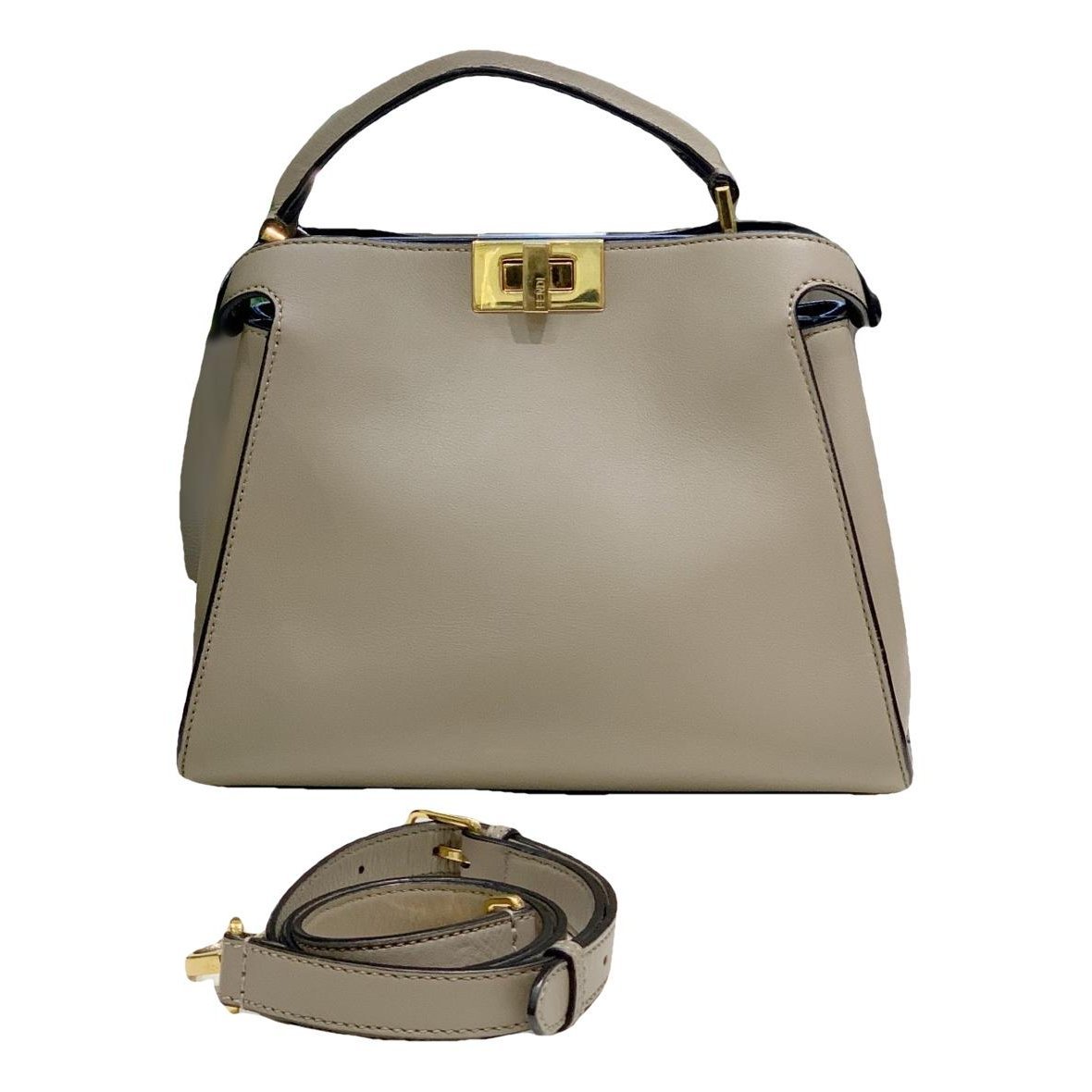 Peekaboo leather handbag