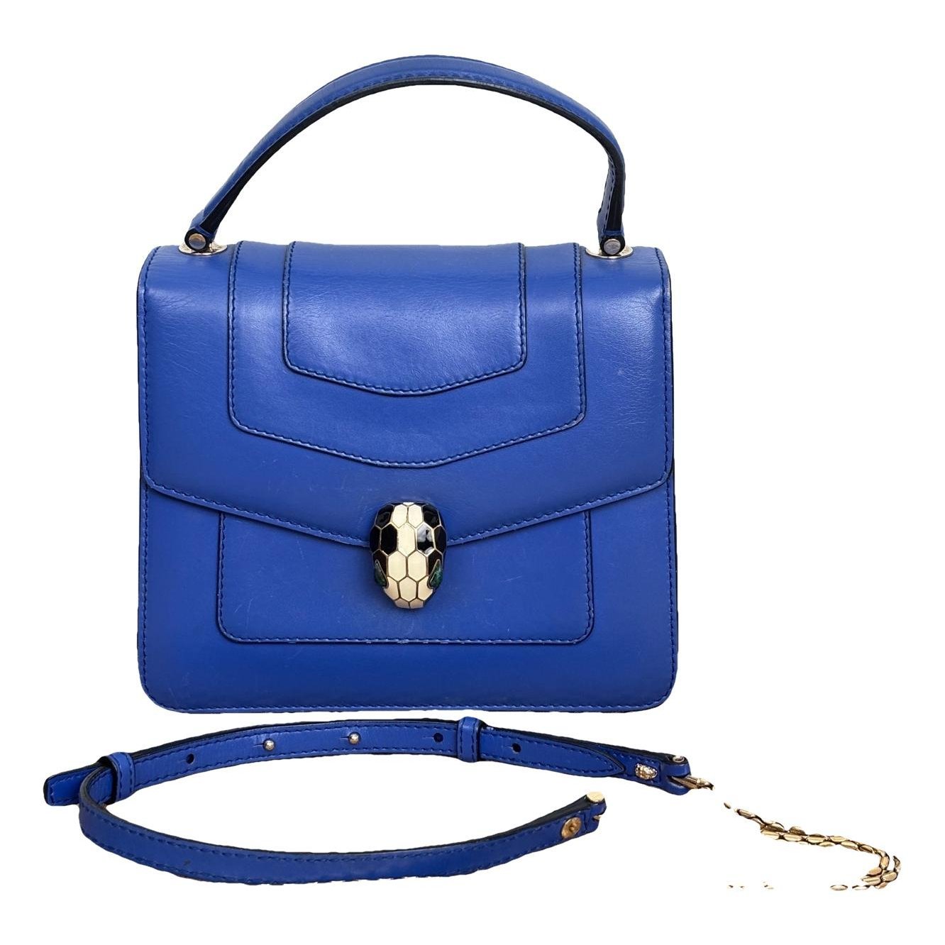 Serpenti leather handbag