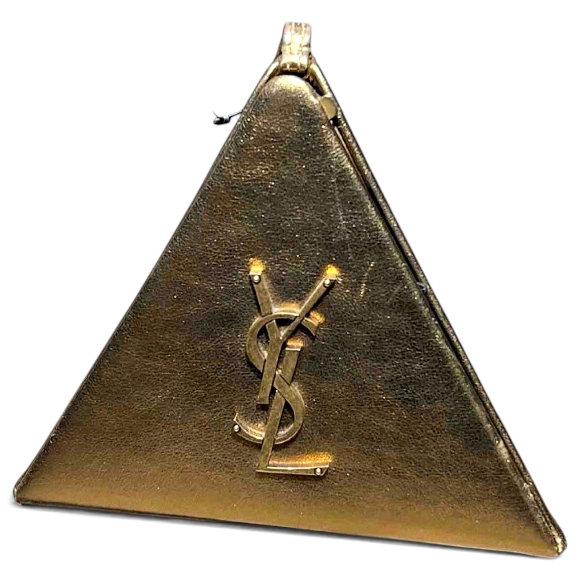 Pyramid Box leather handbag