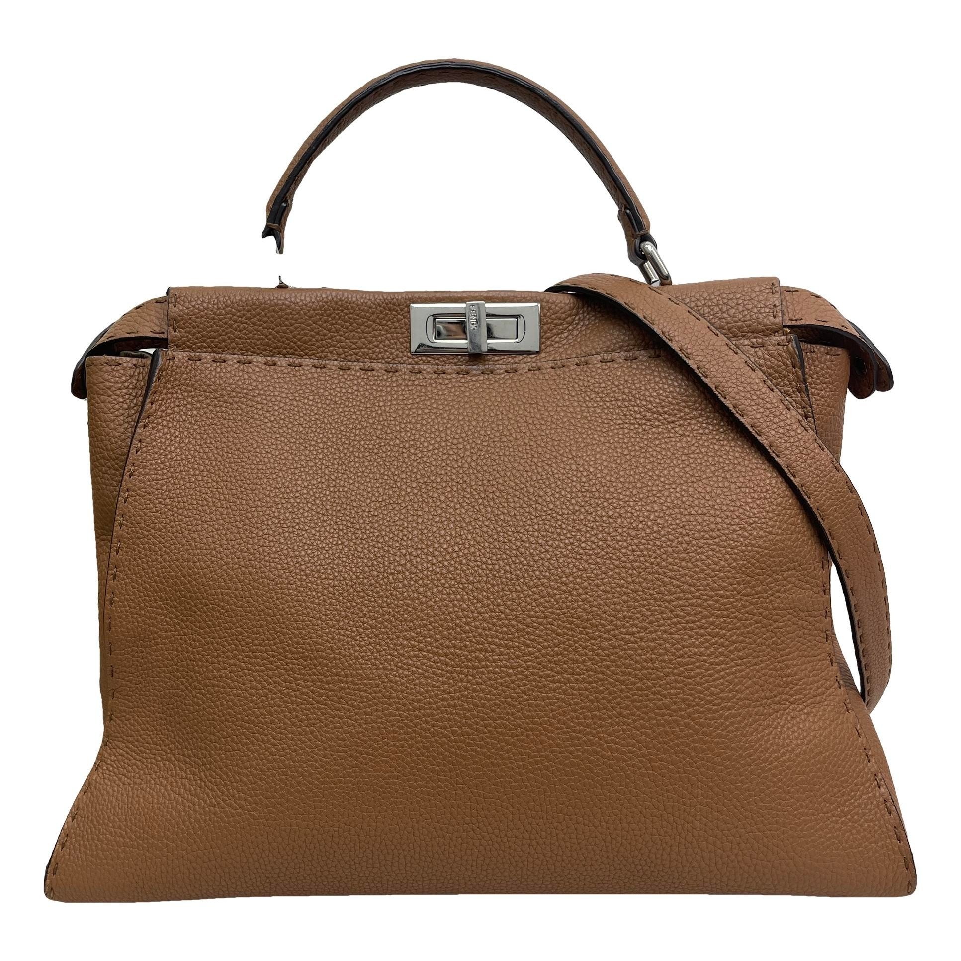 Peekaboo leather handbag