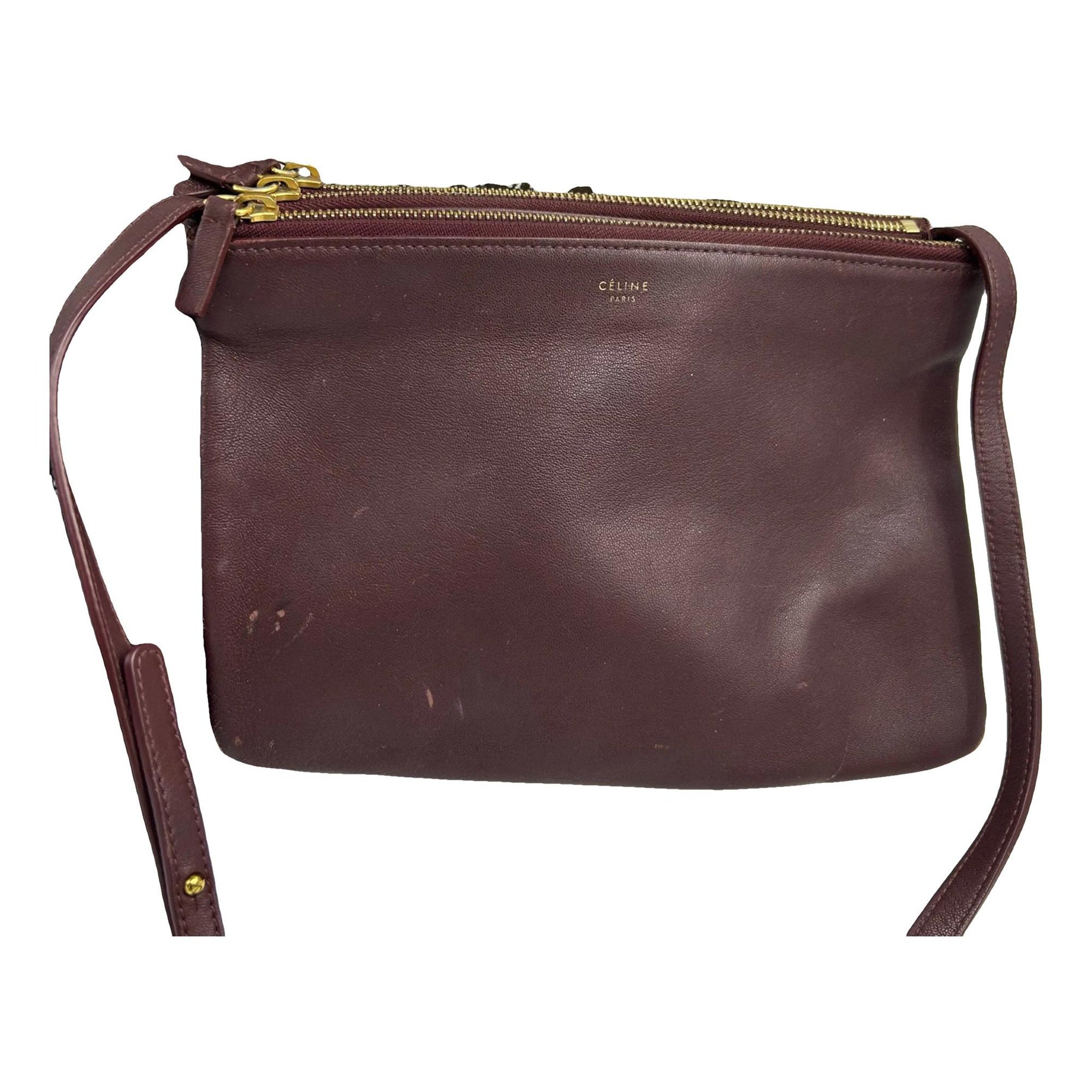 Trio leather crossbody bag