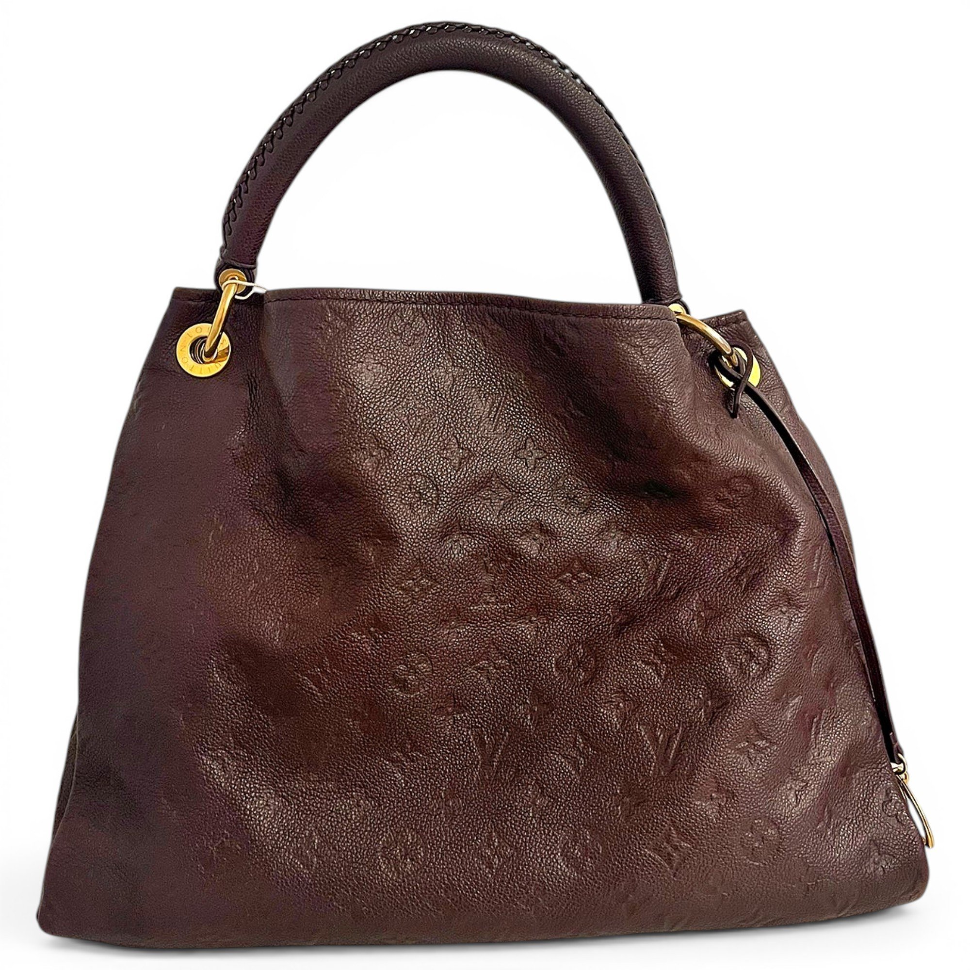Artsy leather handbag