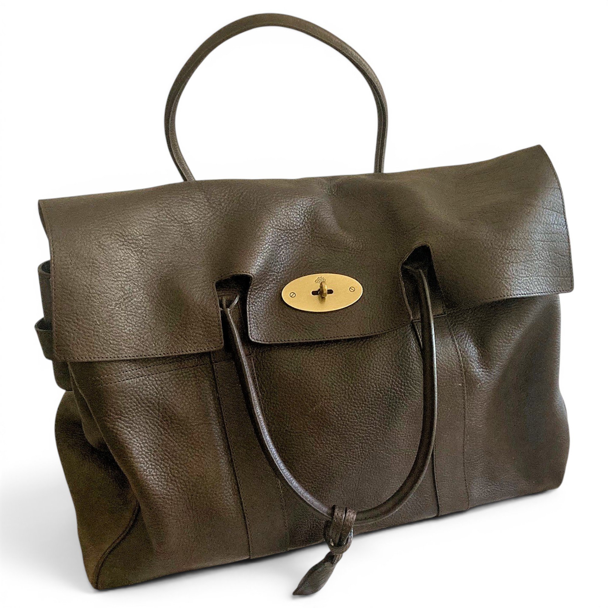 Leather travel bag