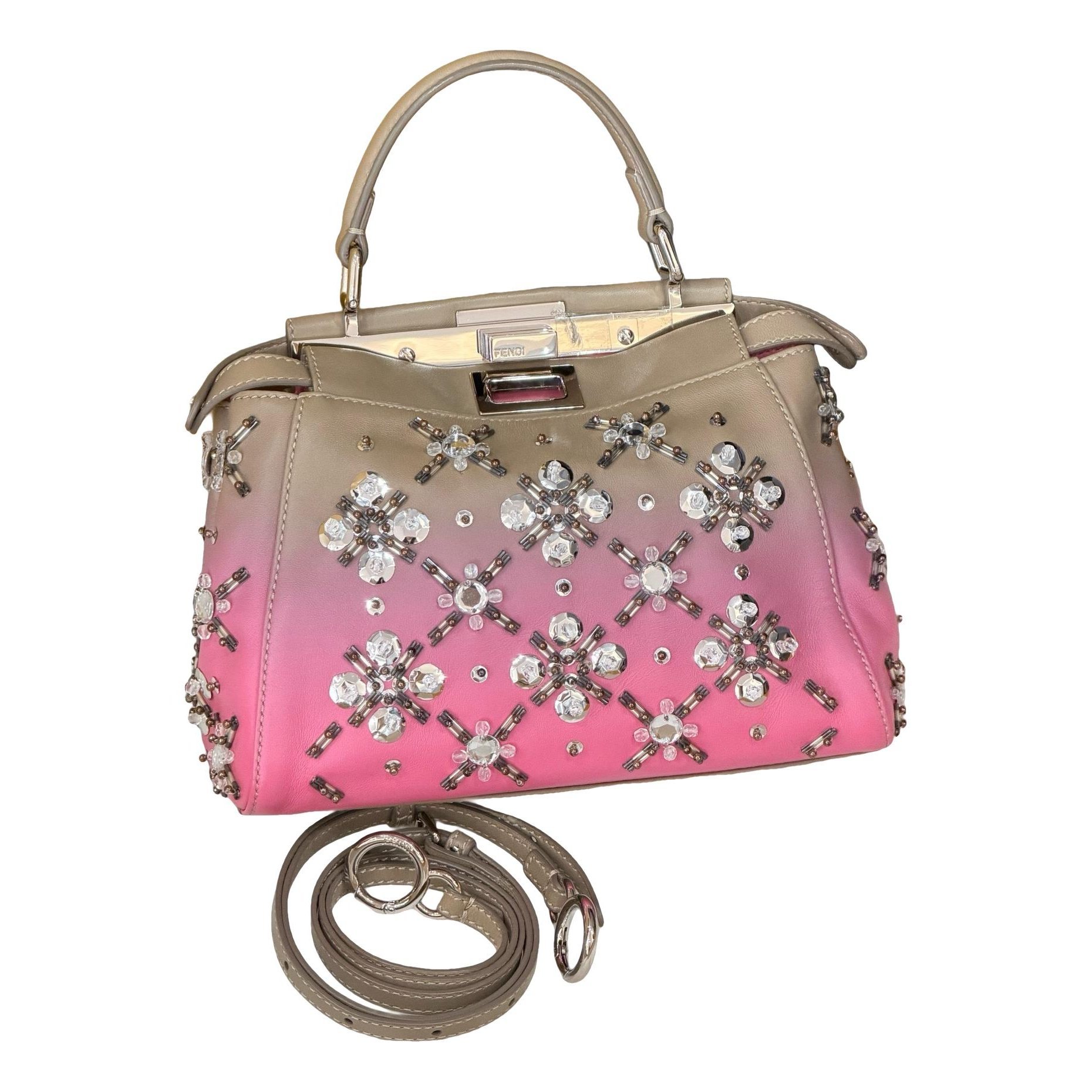 Peekaboo leather handbag