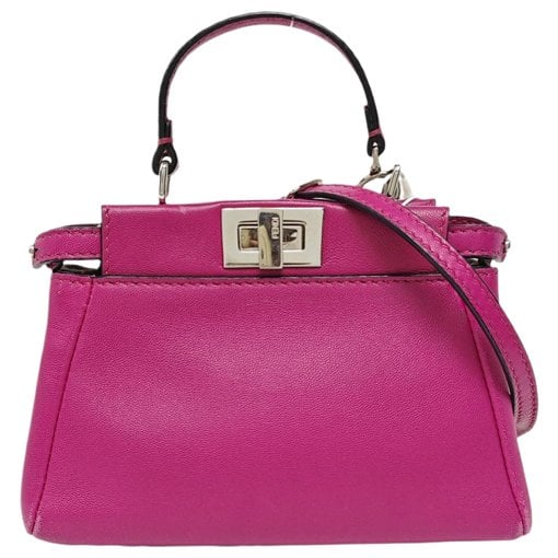 Peekaboo leather handbag