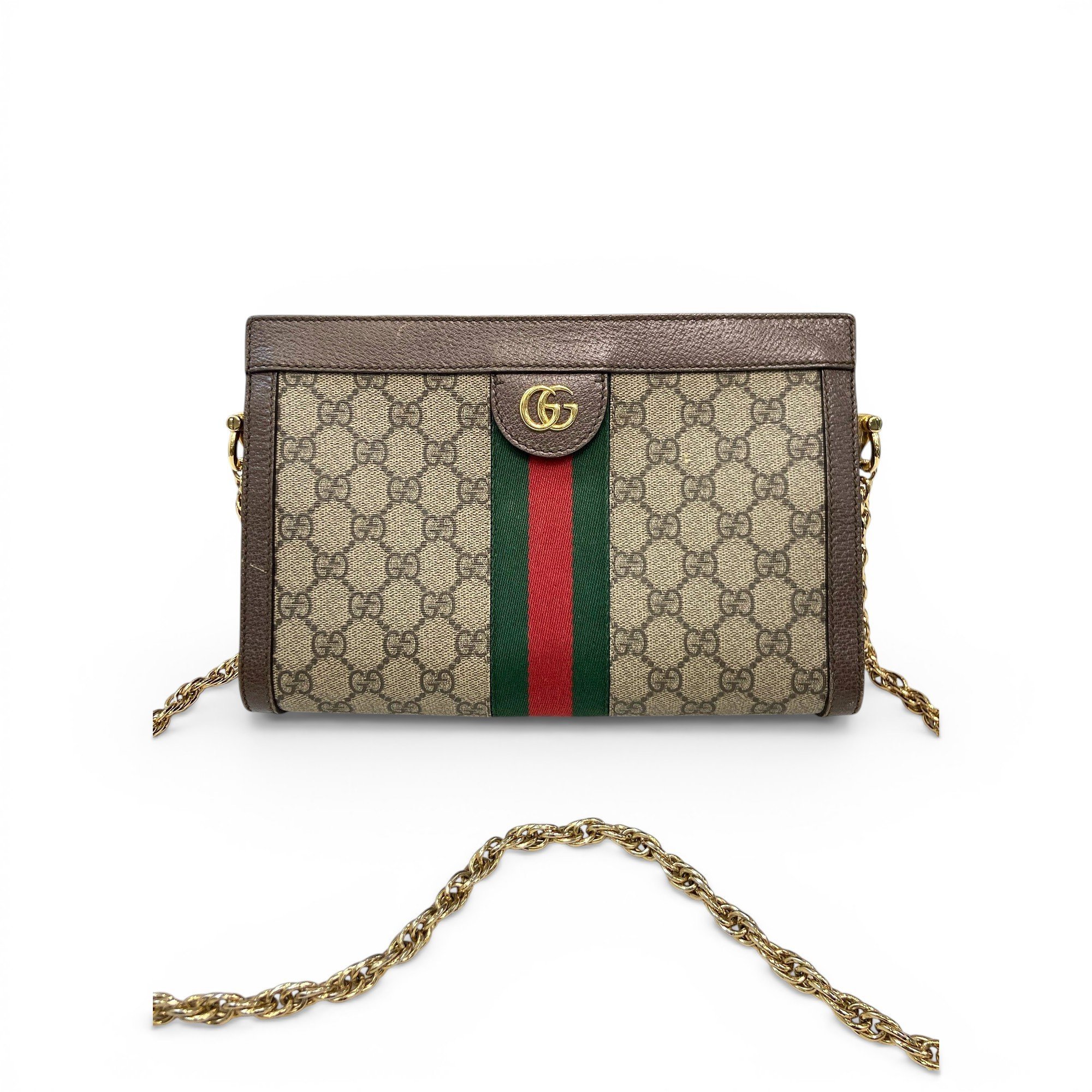 Ophidia Chain leather handbag