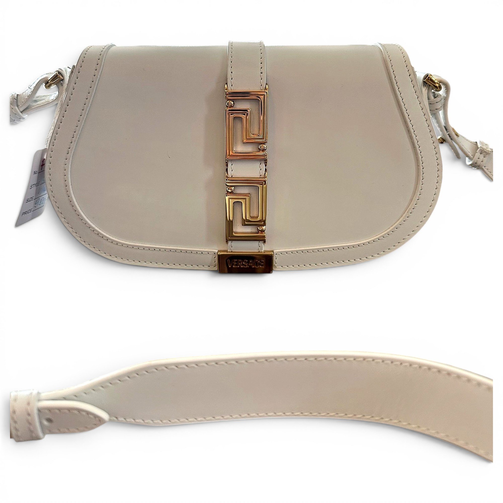 Greca Goddess leather handbag