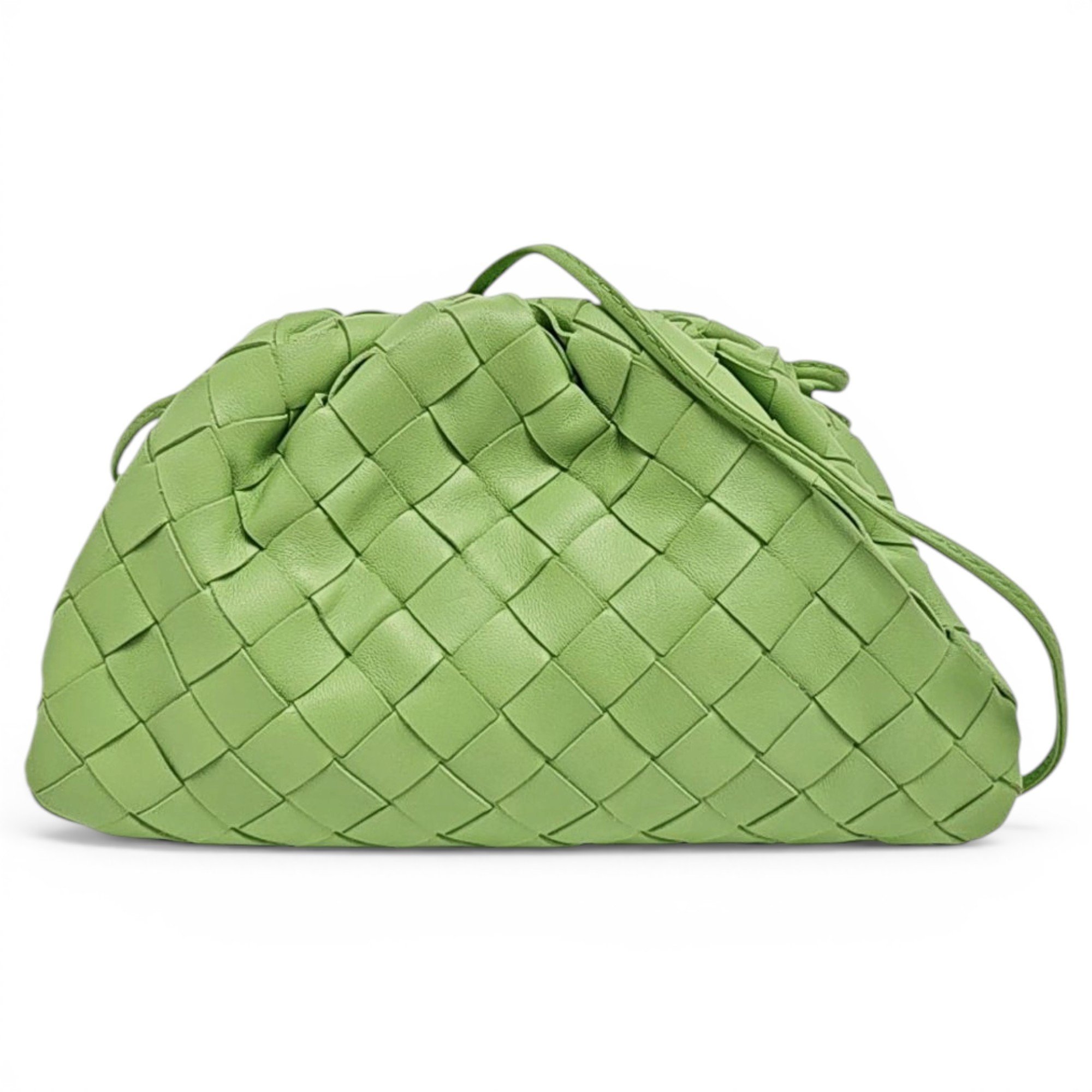 Pouch leather handbag