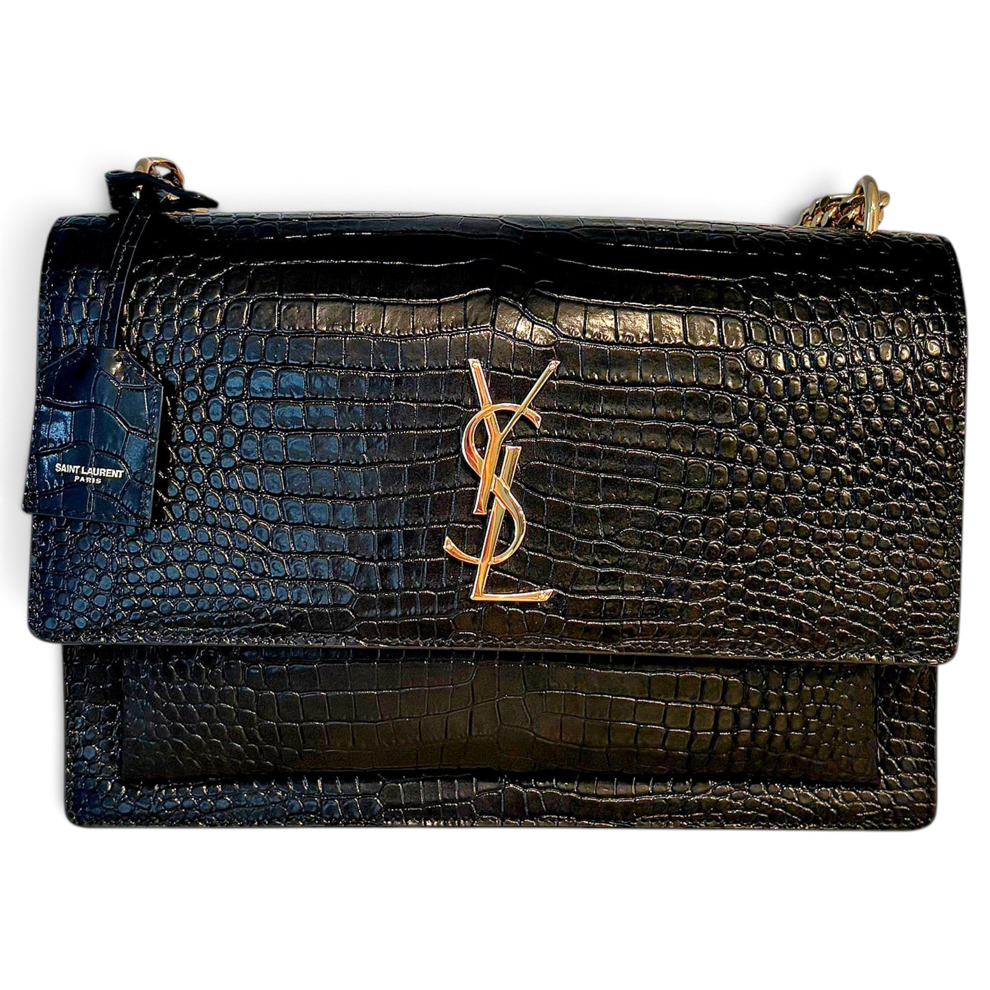 Sunset leather crossbody bag