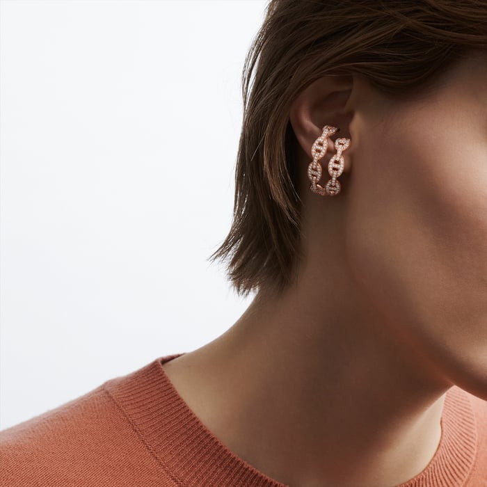 Sans Coloris Chaine d'Ancre Enchainee Earrings