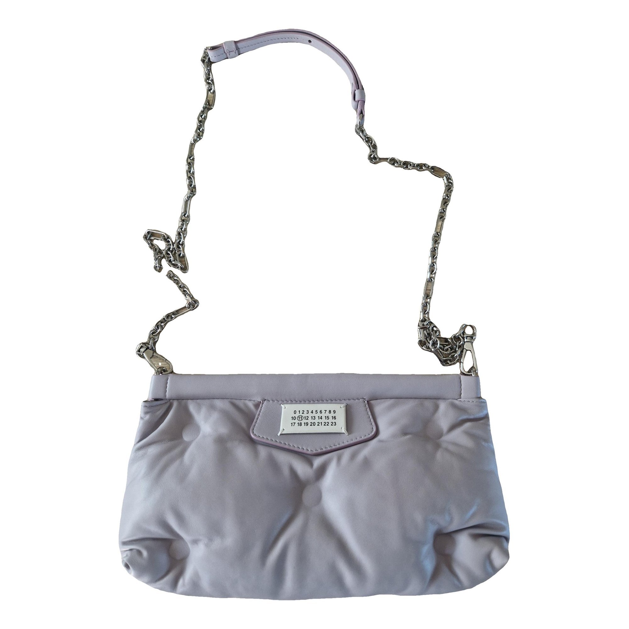 Leather clutch bag