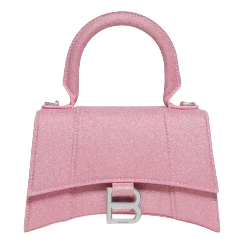 Hourglass leather crossbody bag