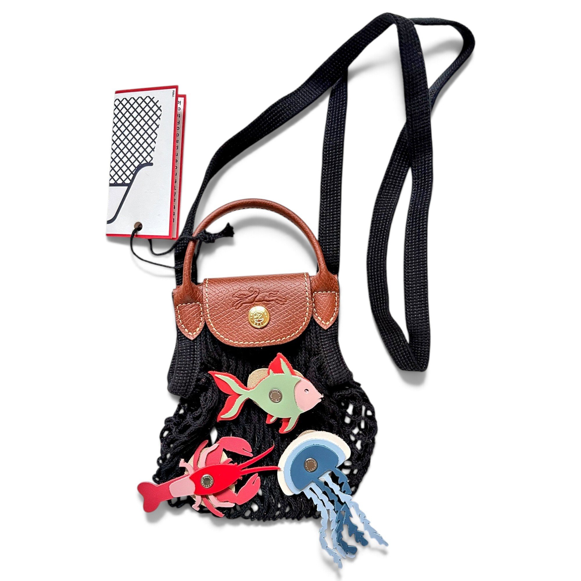 Pliage leather crossbody bag