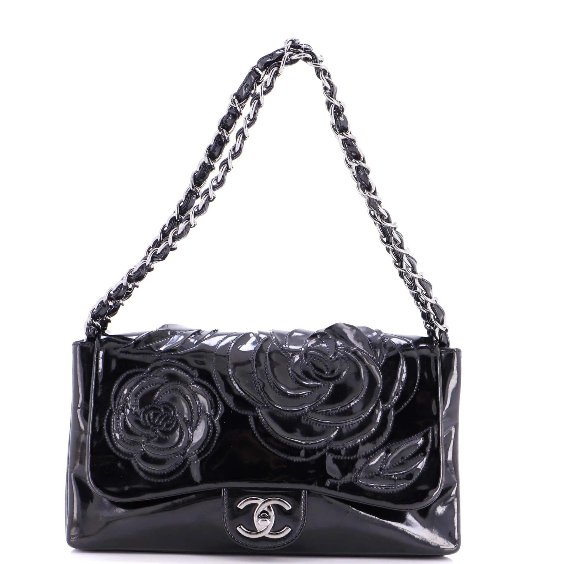 Patent leather handbag