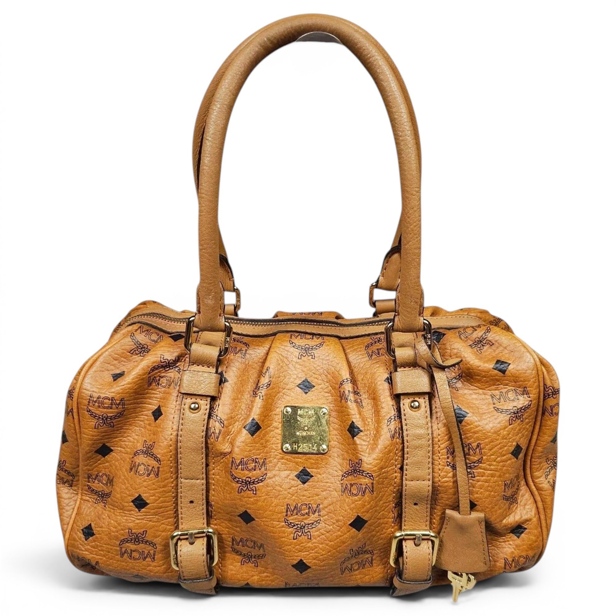 Boston leather handbag