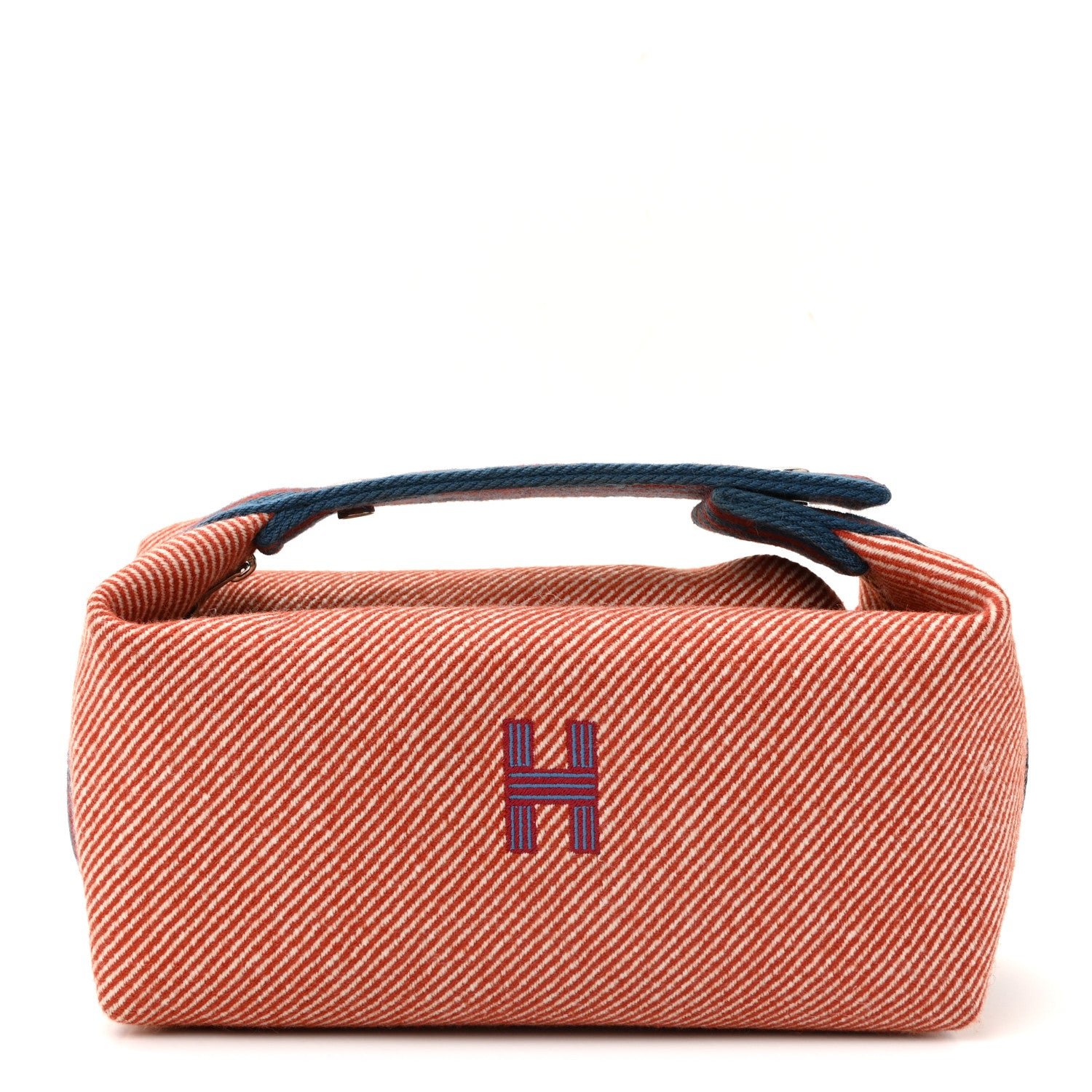Hermes Hermes Wool Small Bride-A-Brac H Natte Pouch Tomette
