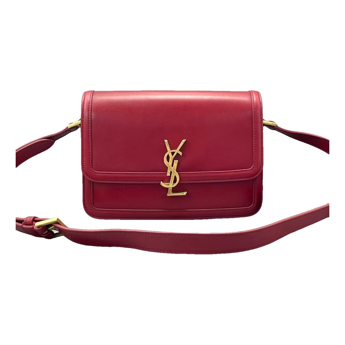 Solférino leather handbag