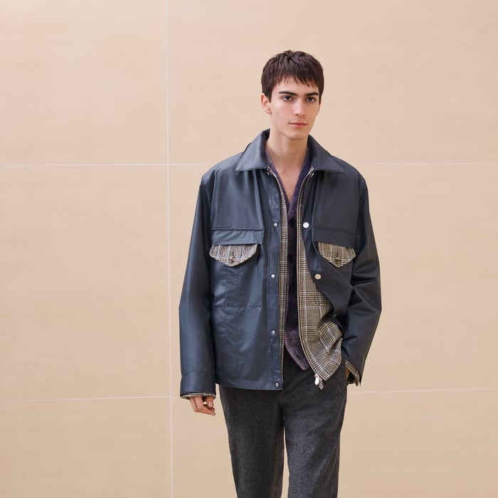 Pétrole "Prince De Gomme" Double Overshirt