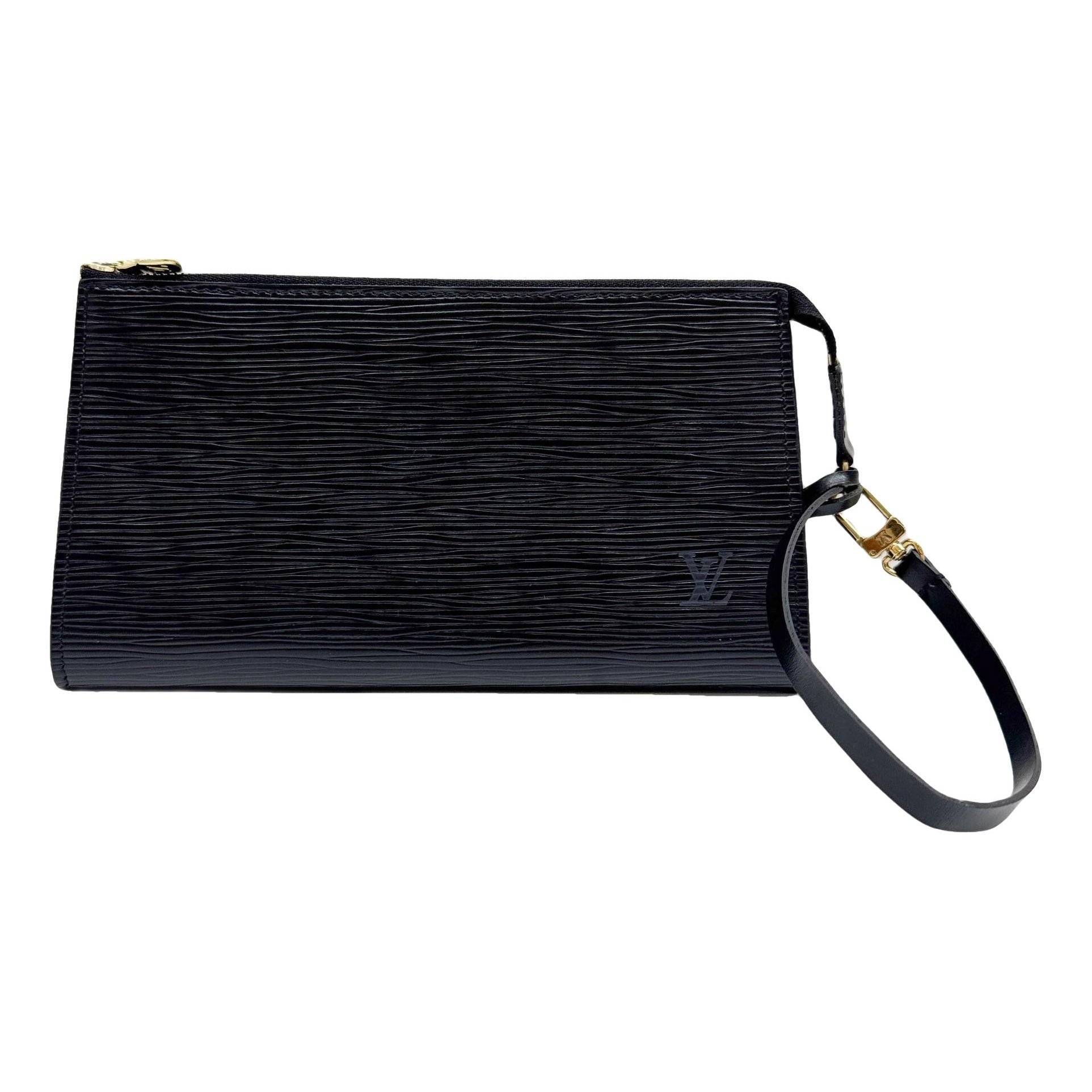 Leather clutch bag
