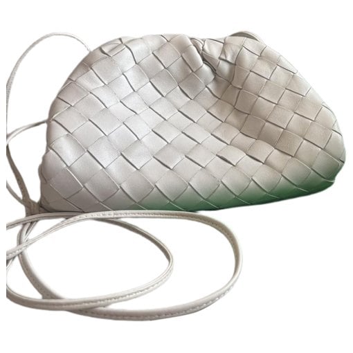 Pouch leather clutch bag