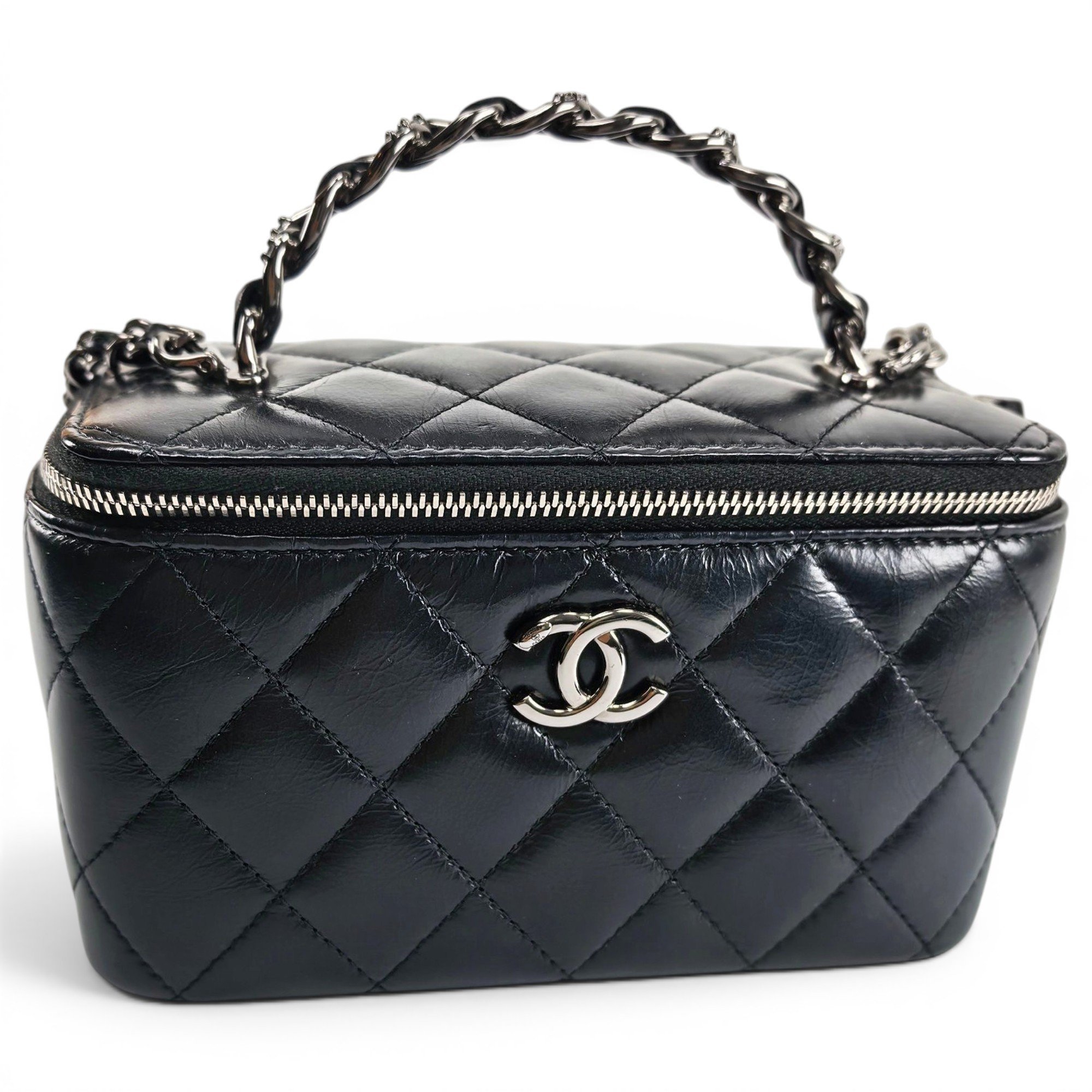 Trendy CC Vanity leather handbag