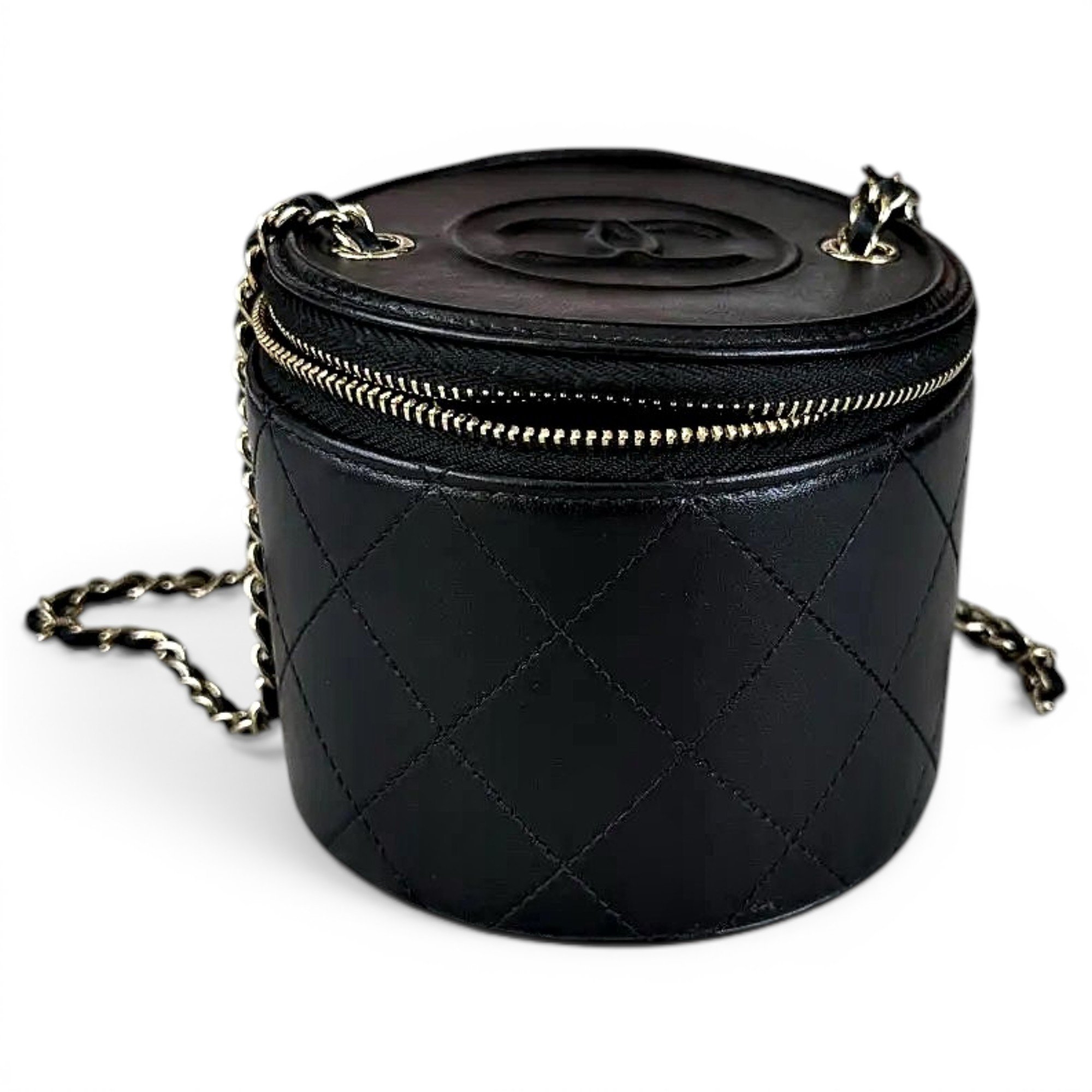 Trendy CC Vanity leather crossbody bag