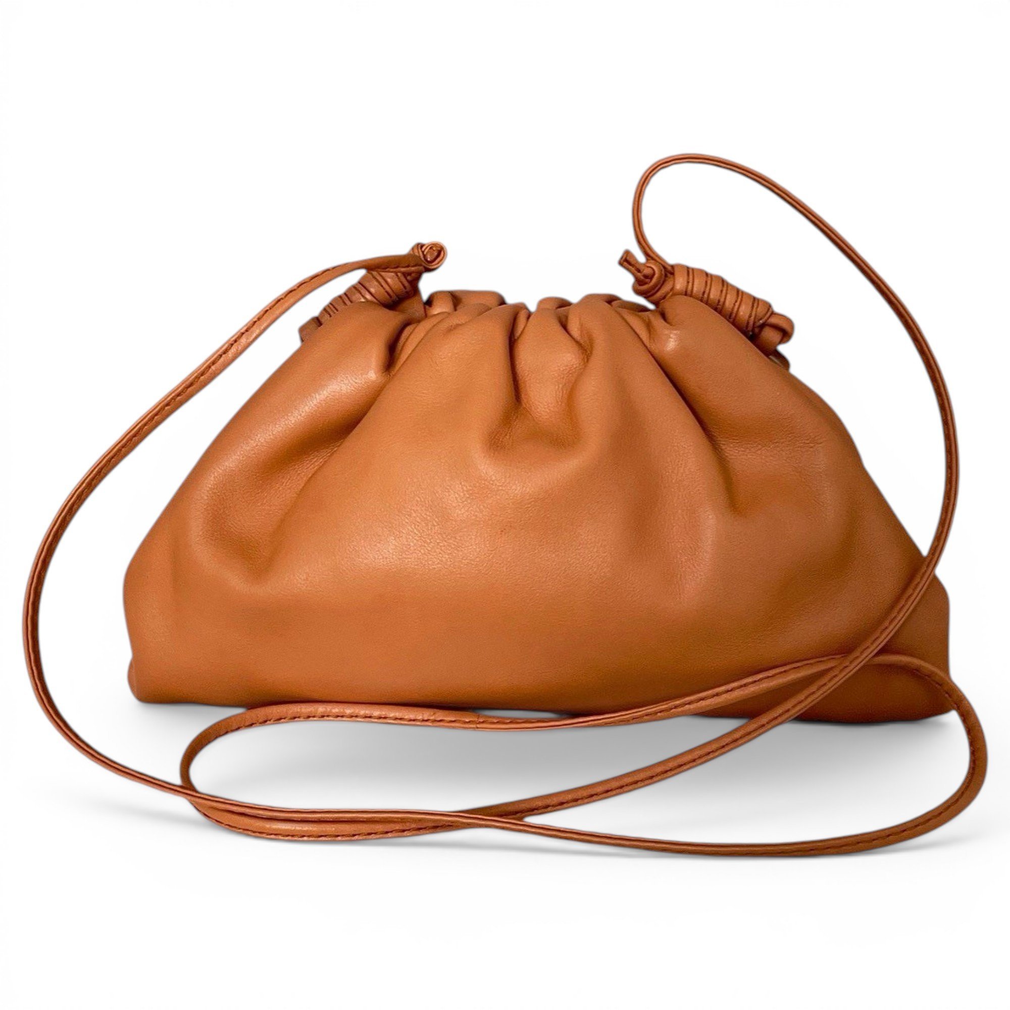 Pouch leather handbag