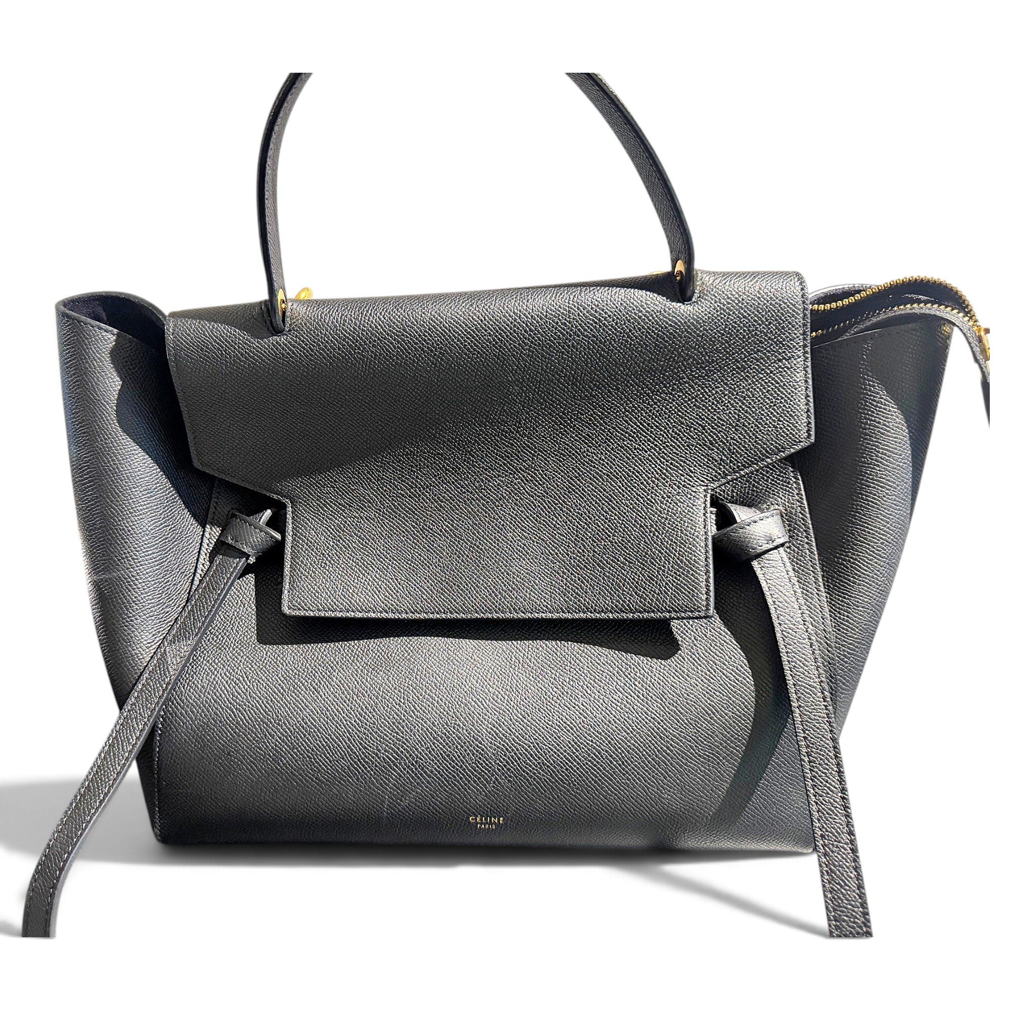 Belt leather handbag