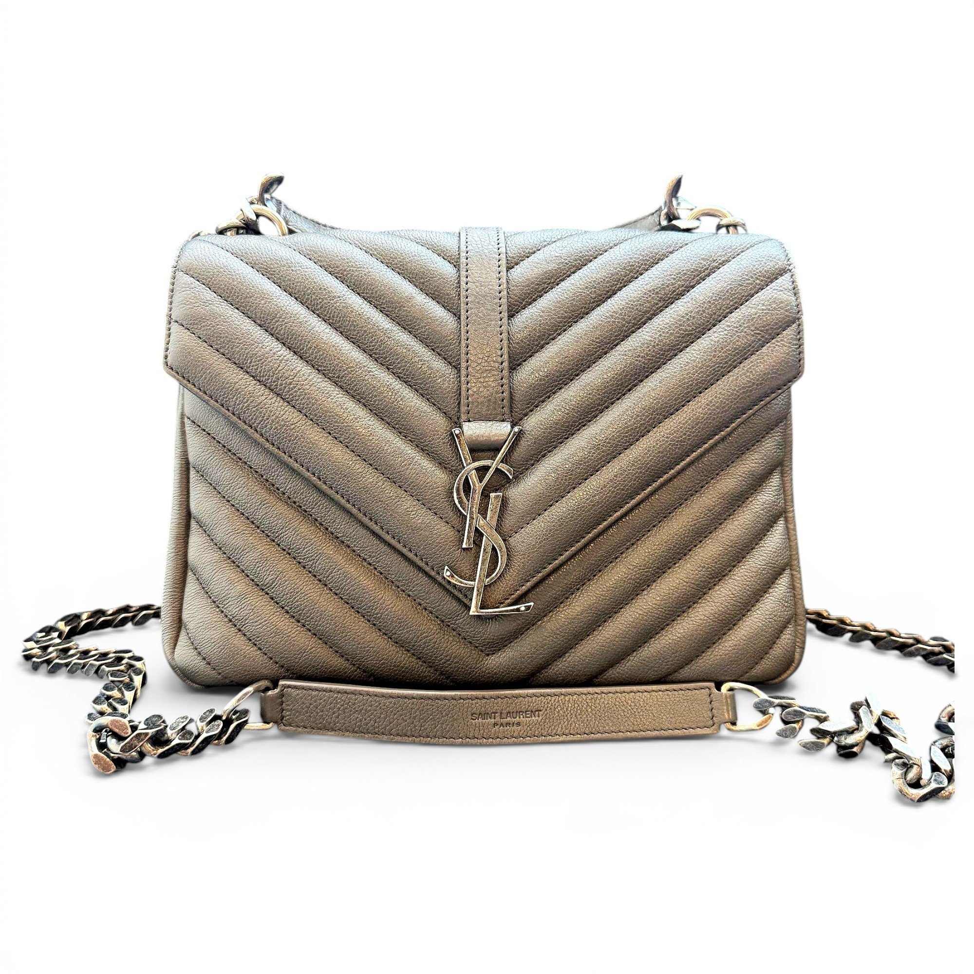 Collége monogramme leather handbag