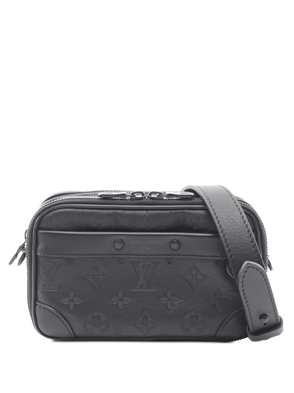2010s Shadow Alpha Monogram-pattern messenger bag