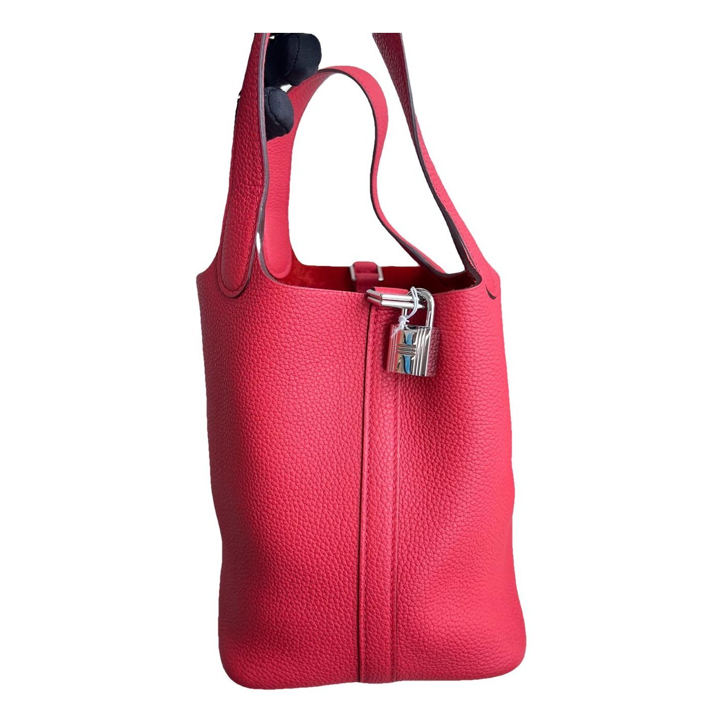 Picotin leather handbag