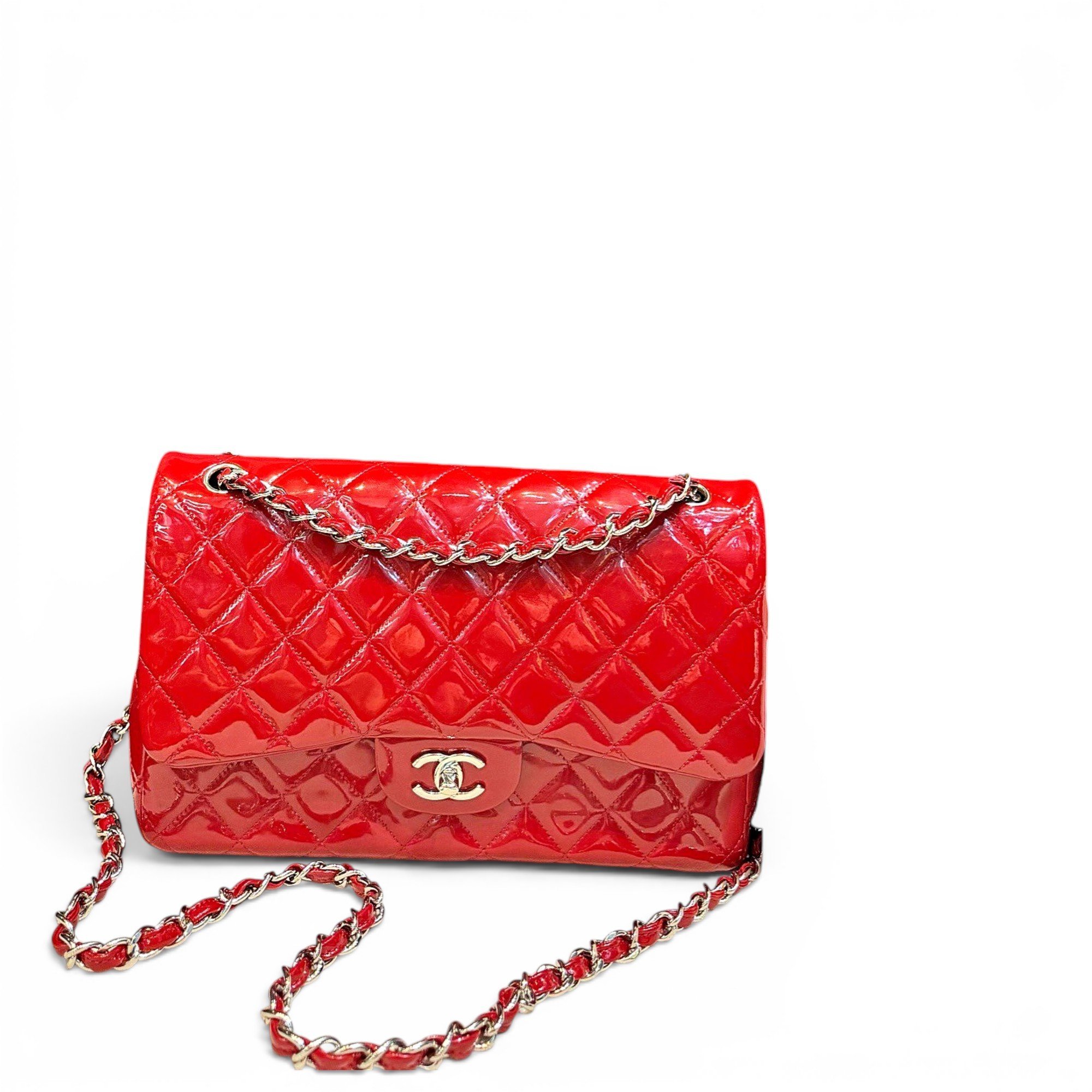 Timeless/Classique patent leather handbag
