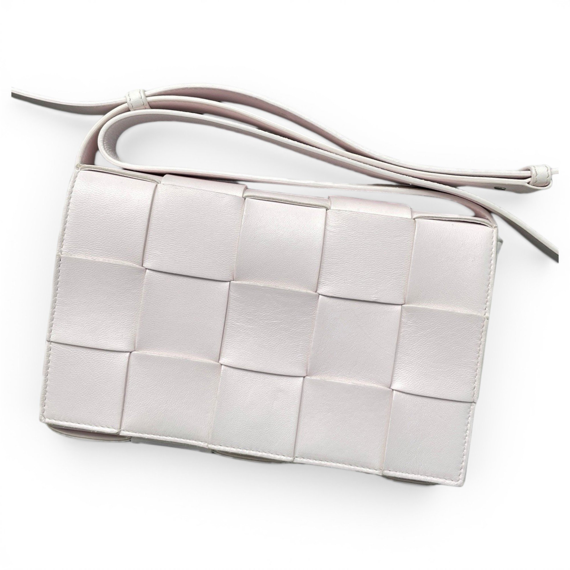 Cassette leather handbag