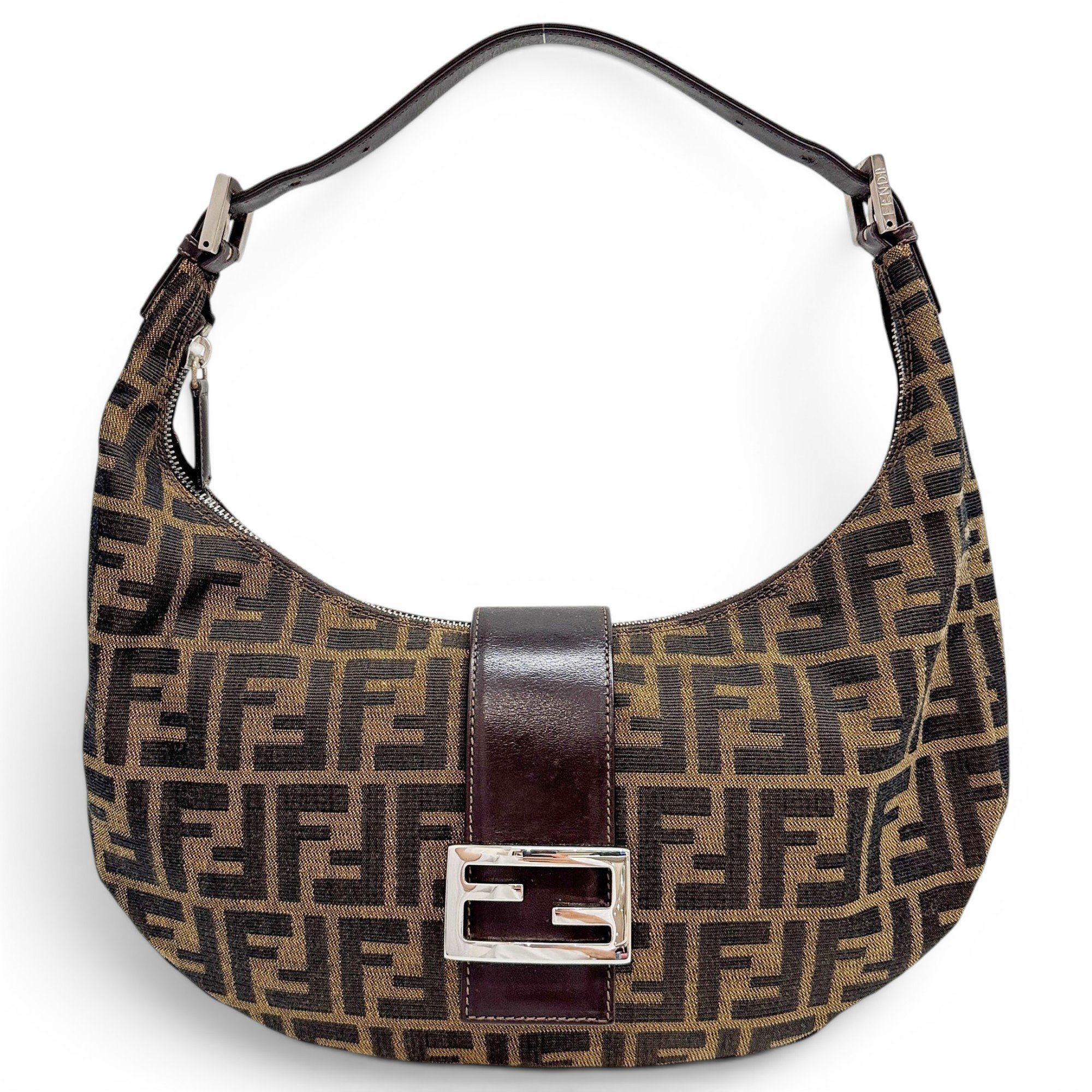 Croissant Vintage cloth handbag