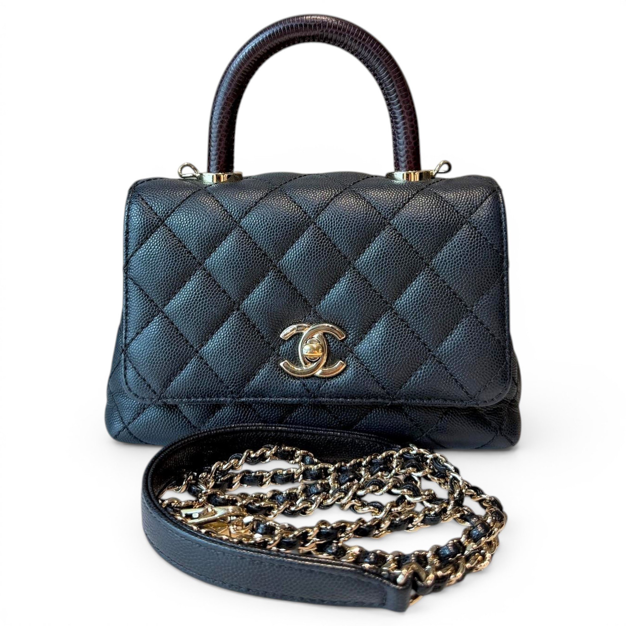 Coco Handle leather handbag