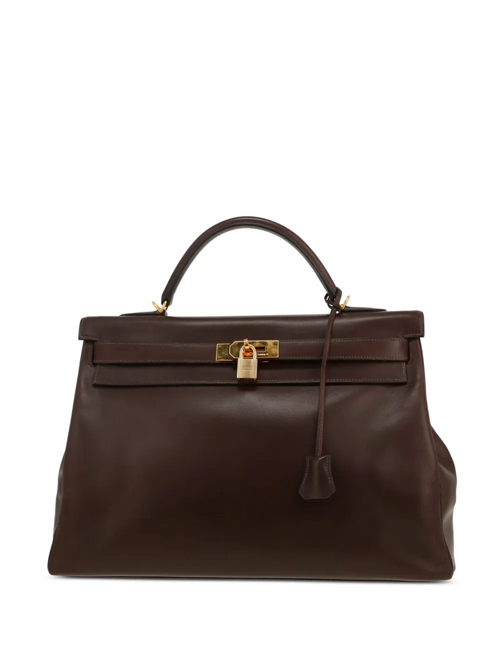 Kelly Box leather handbag
