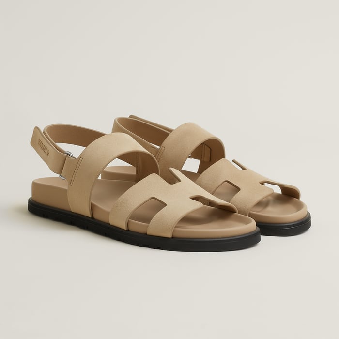 ベージュ・ラン サンダル 《ジニアス》
