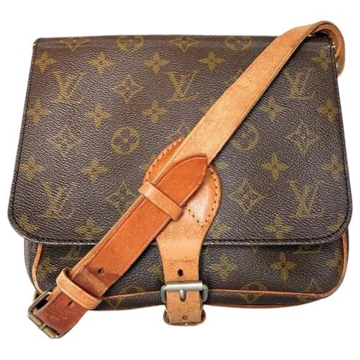 Cartouchière leather crossbody bag