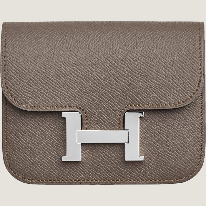Gris Étain Constance Slim Wallet