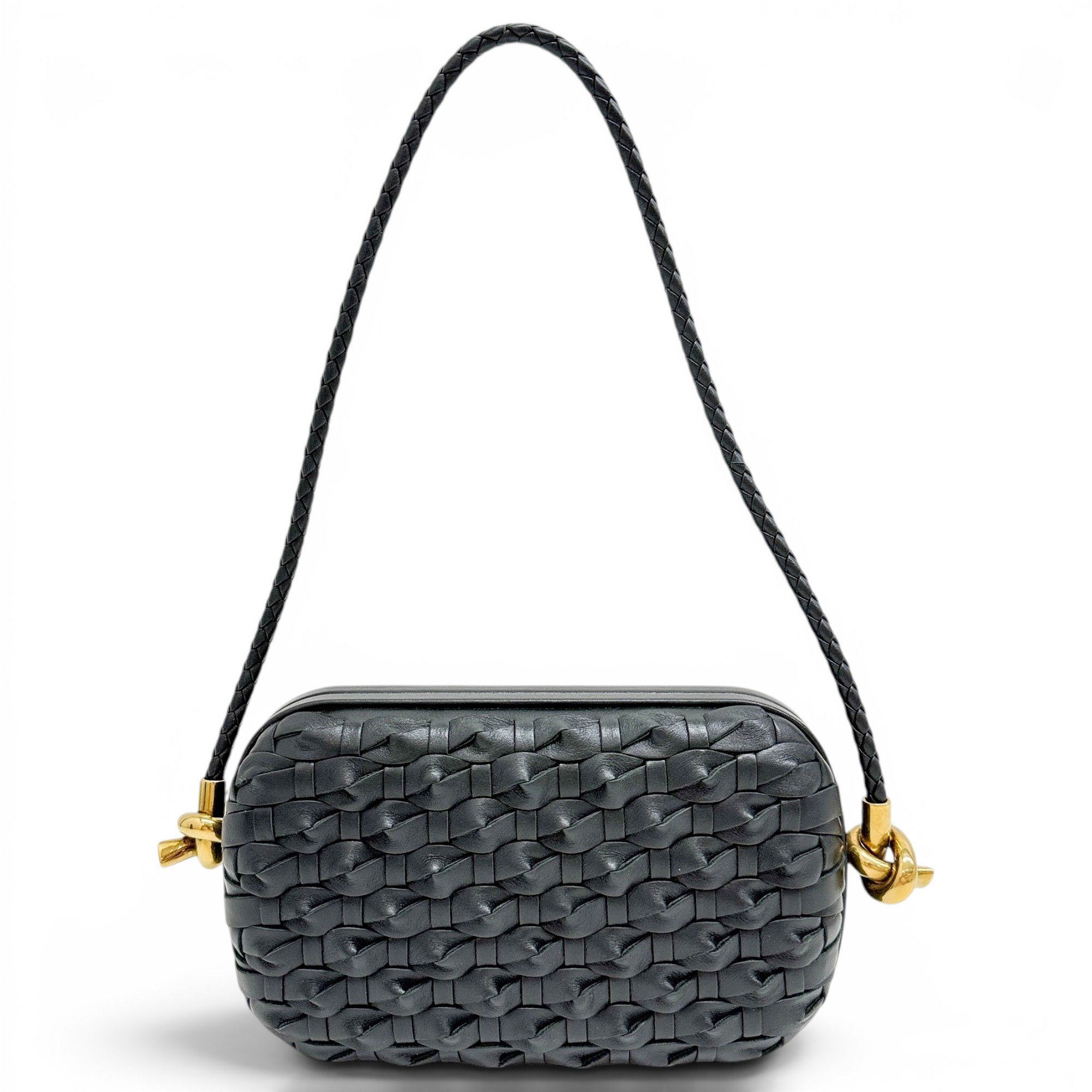 Knot leather handbag