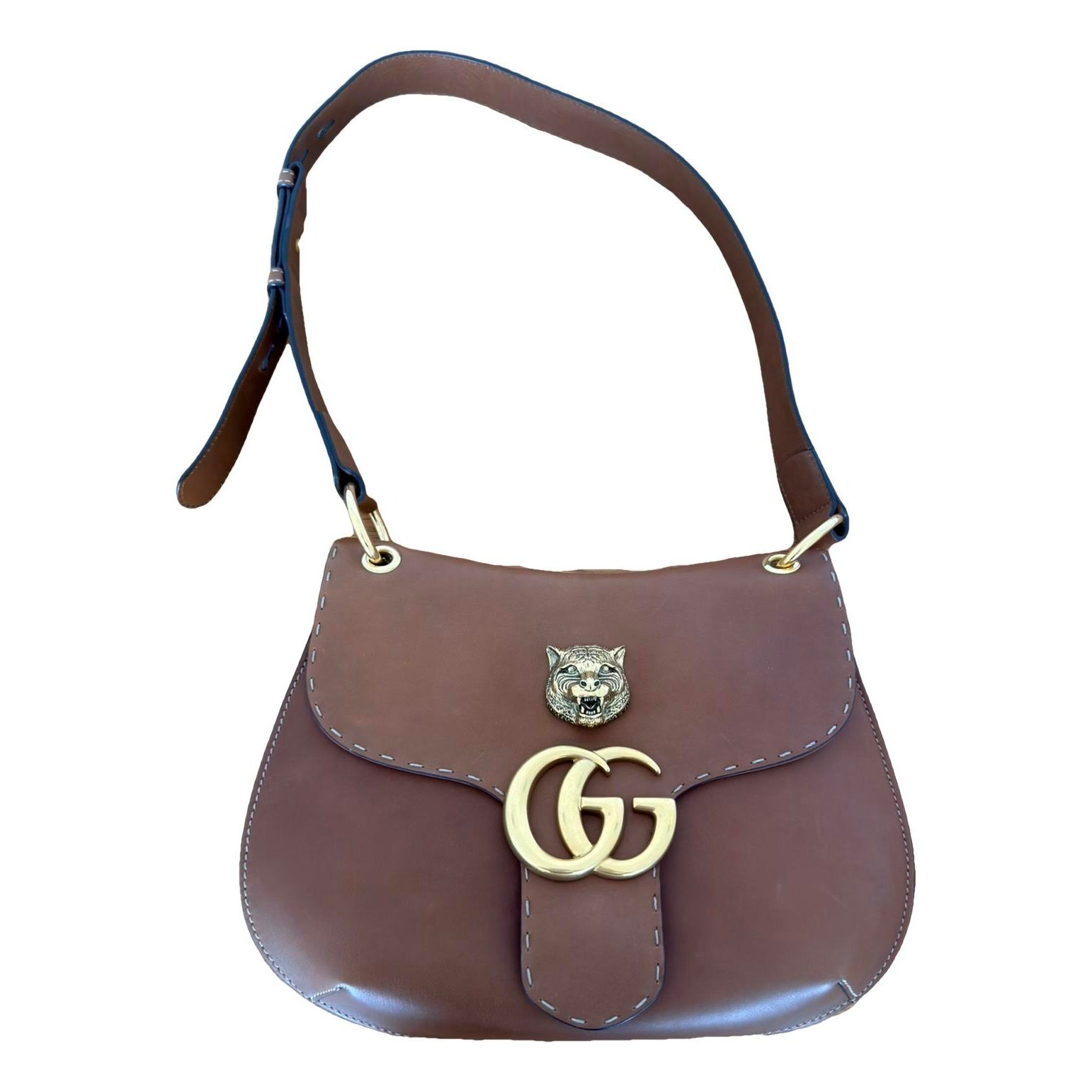 GG Marmont Animalier leather handbag