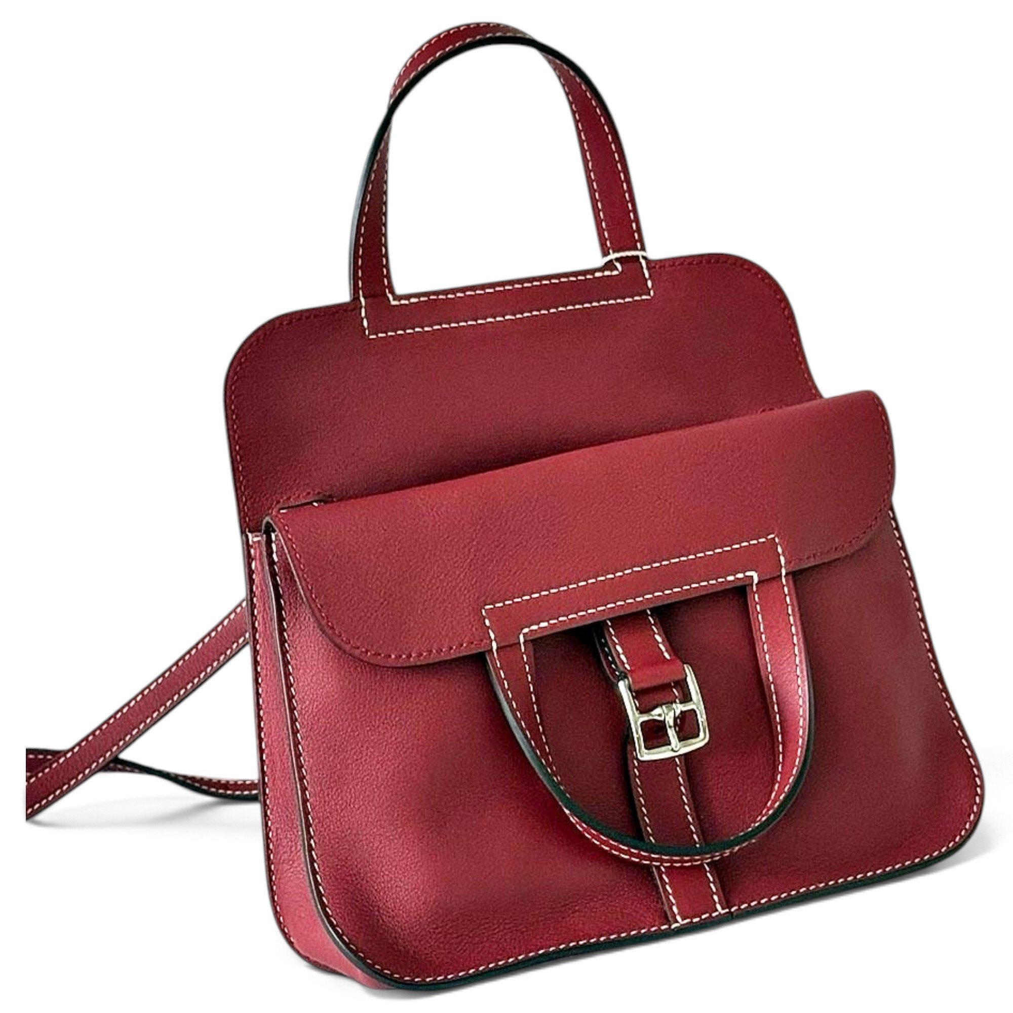 Halzan leather handbag
